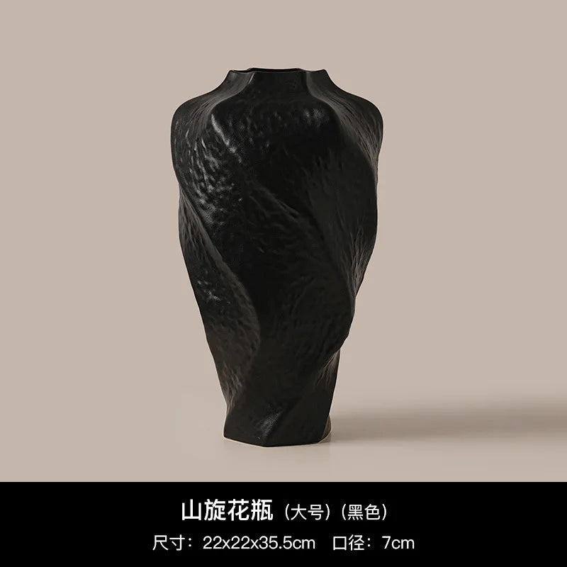 Wabi Coarse-Glaze Ceramic Vase