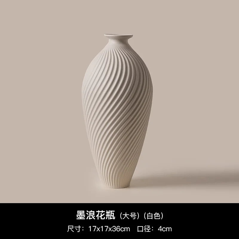 Wabi Coarse-Glaze Ceramic Vase