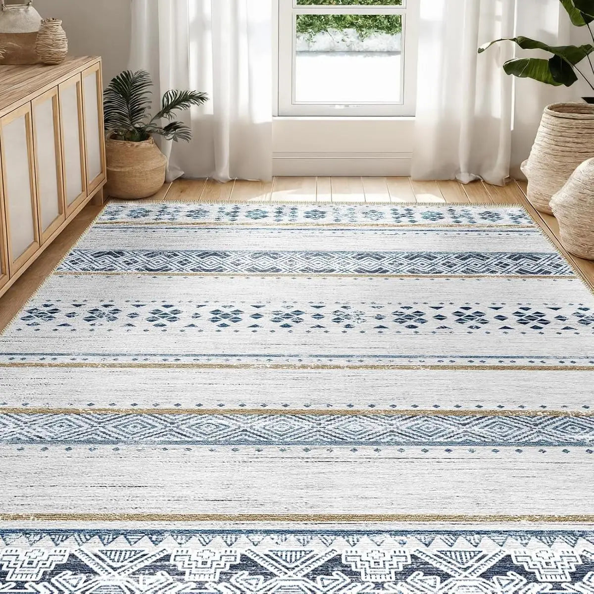 Sahara Bohemian Washable Rug