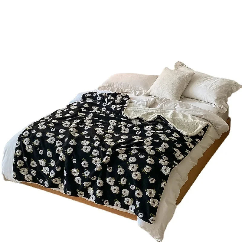 Marlow Tufted Floral Sherpa Throw