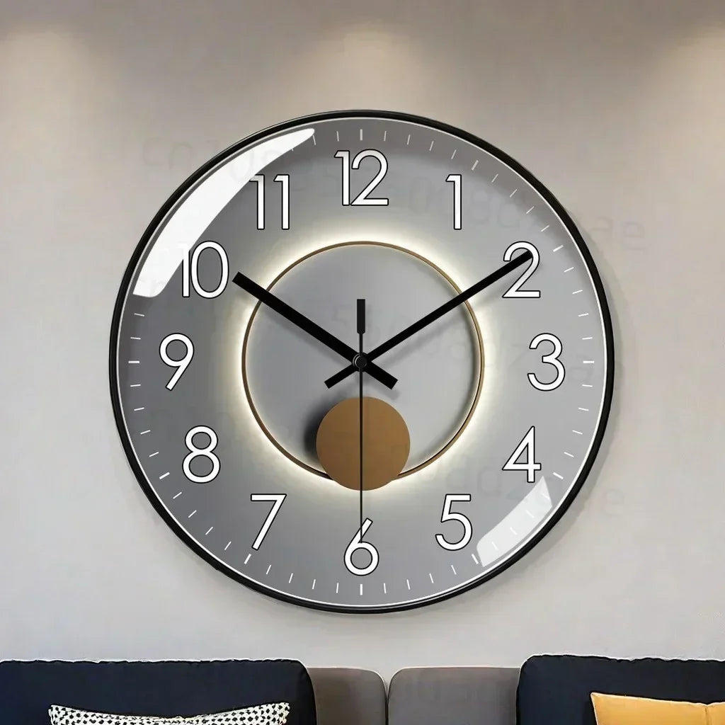 Round Acrylic Silent Wall Clock