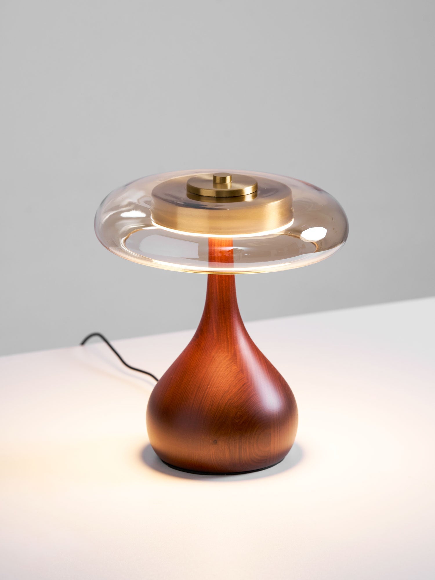 Amberwood Curve Table Lamp