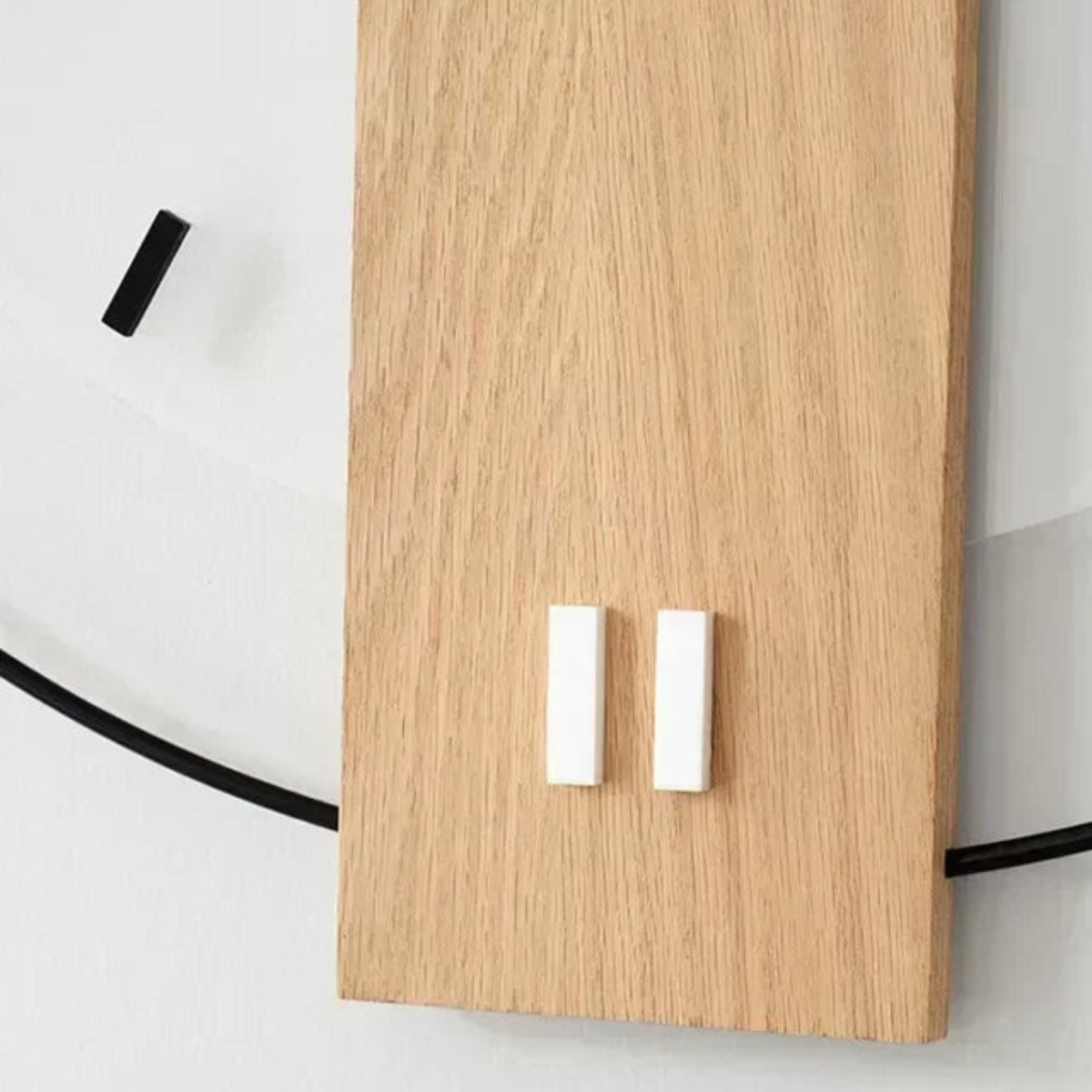 Large Wood Frame Wall Clock