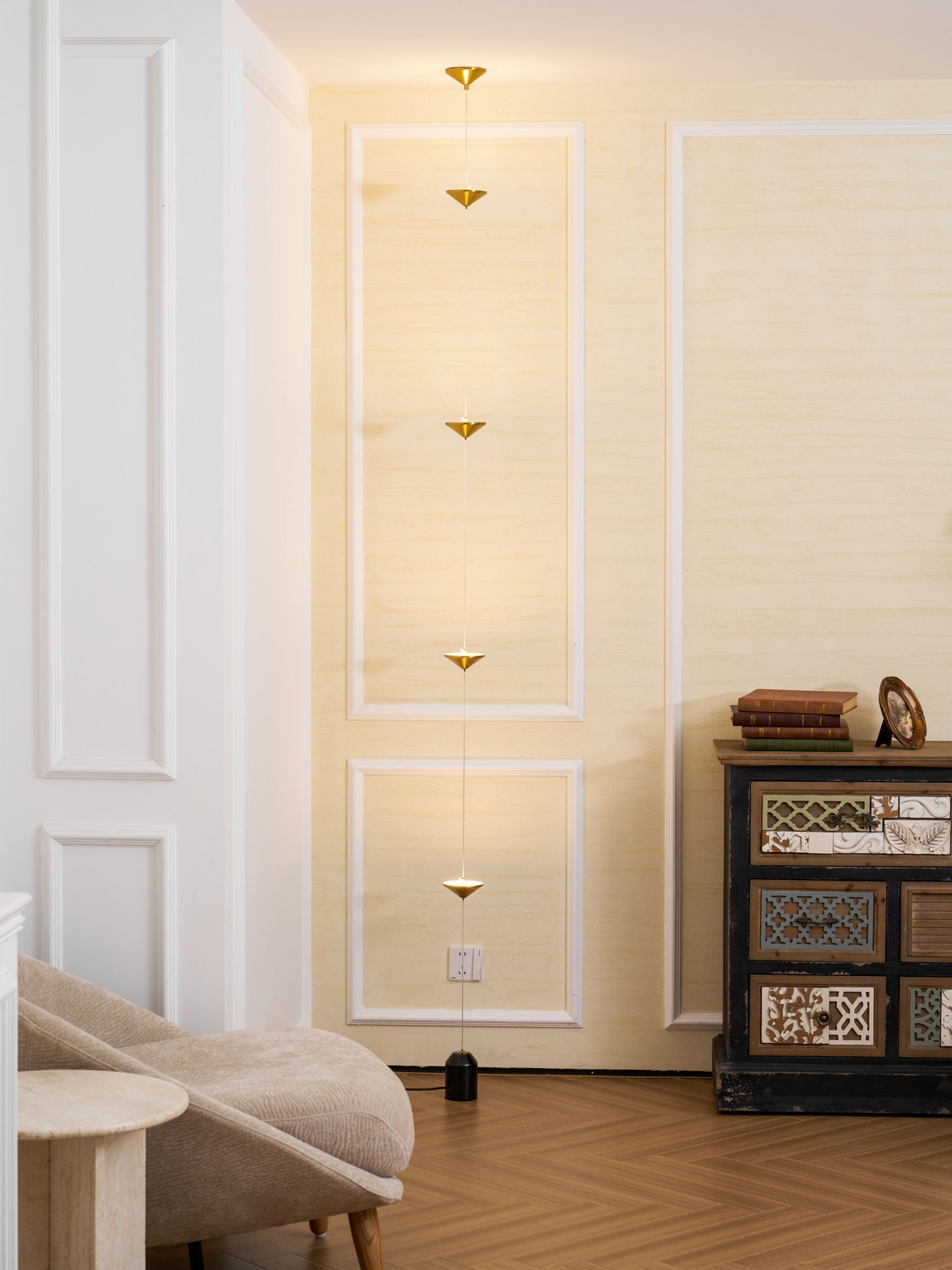 Meridian Marble Counterweight Floor Lamp