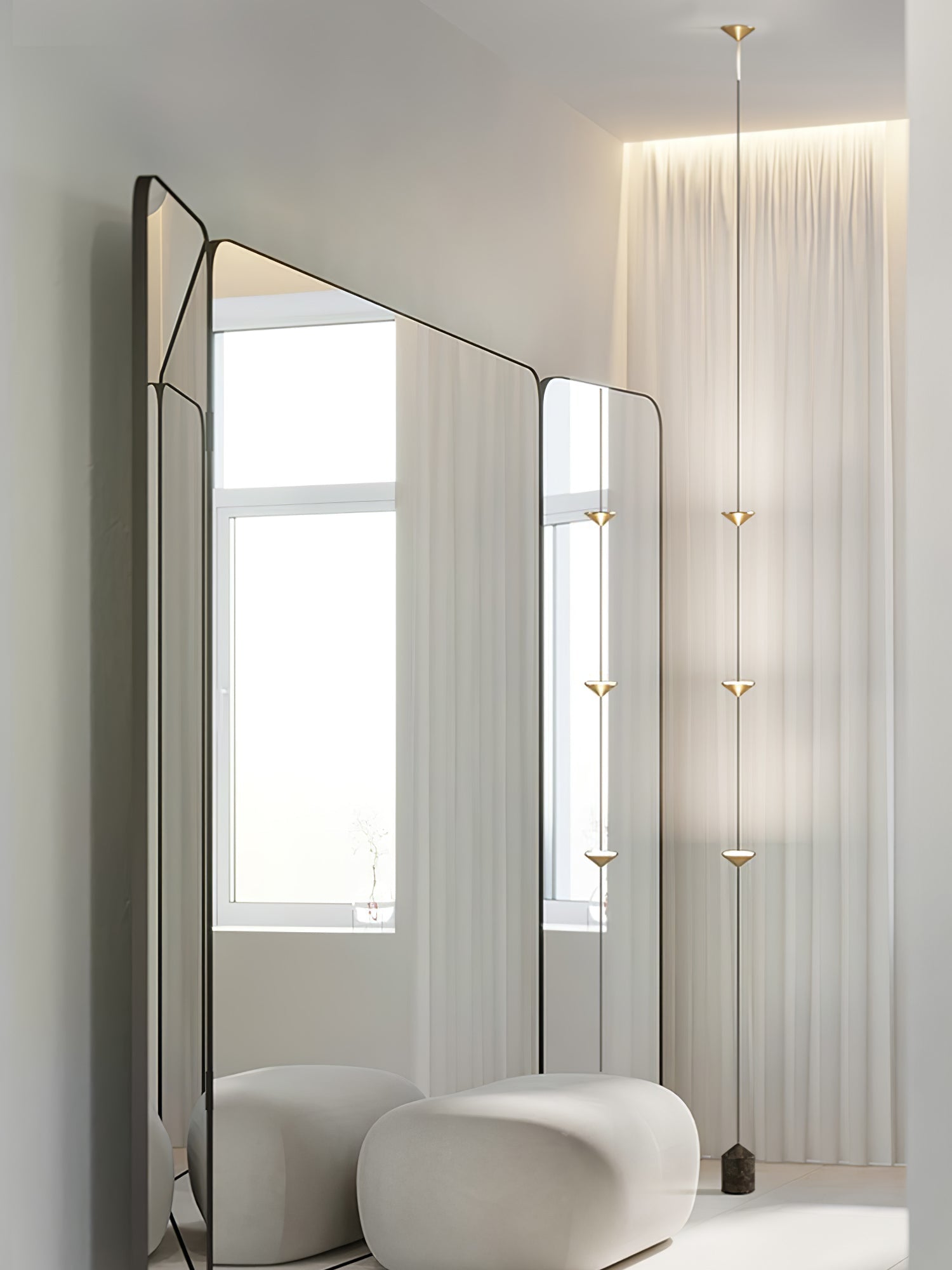 Meridian Marble Counterweight Floor Lamp