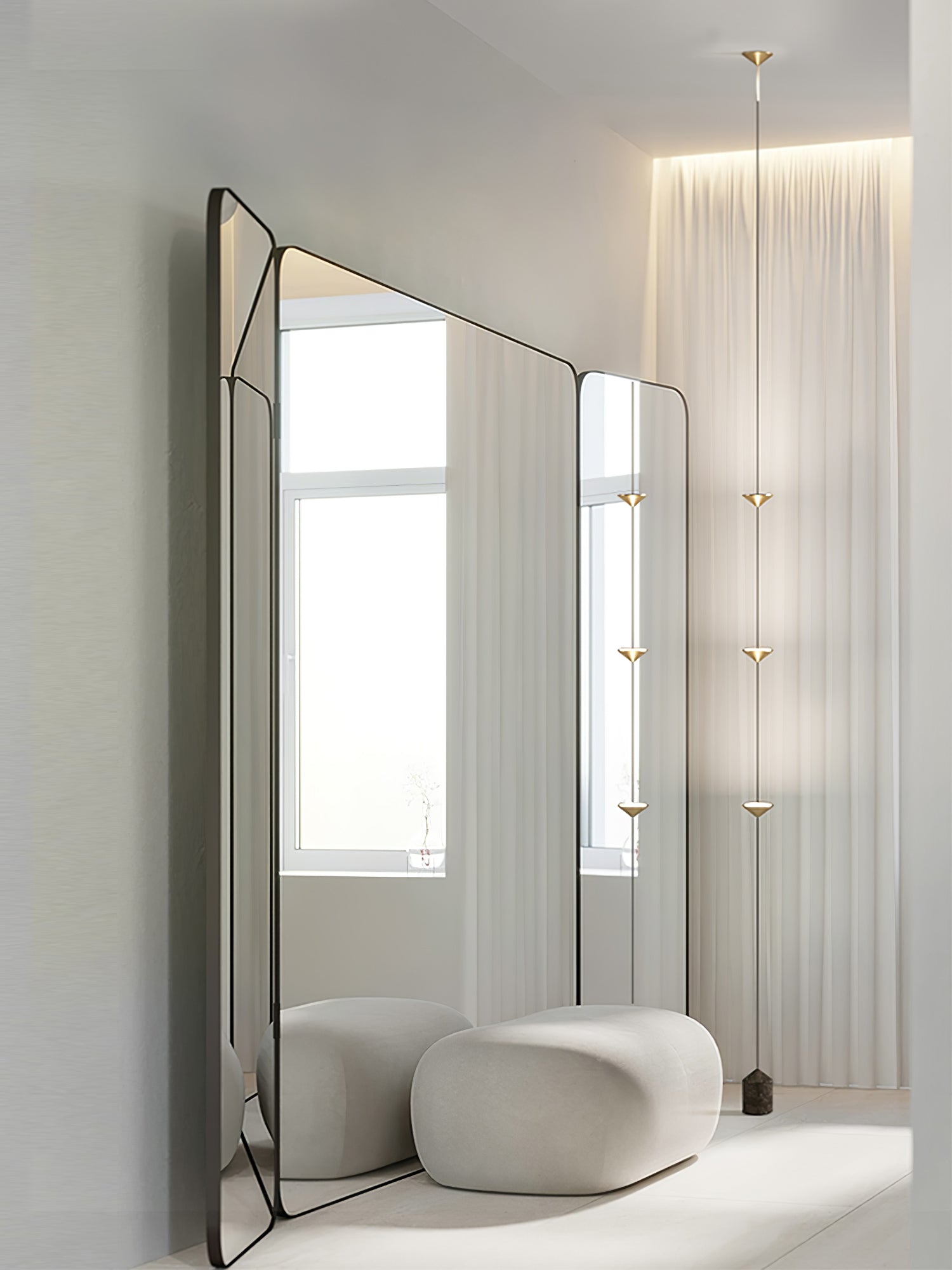 Meridian Marble Counterweight Floor Lamp