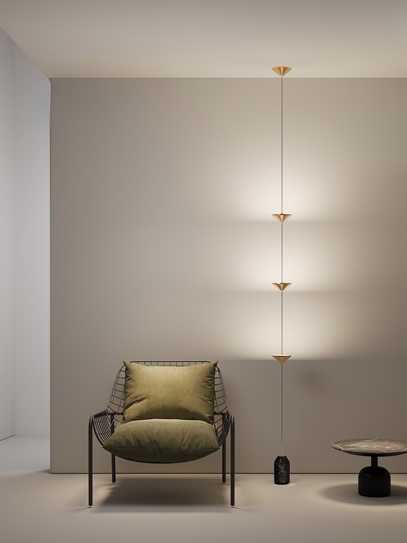 Meridian Marble Counterweight Floor Lamp