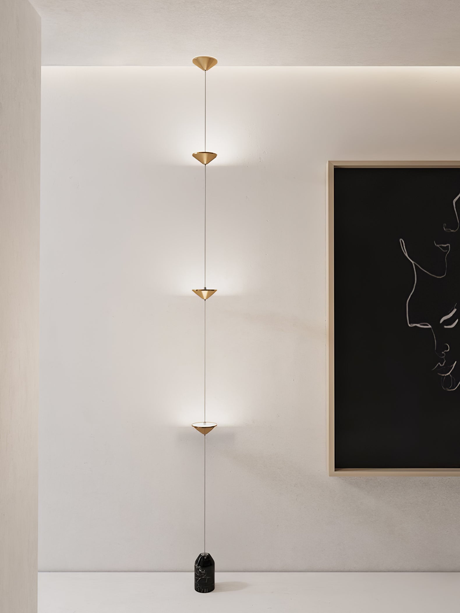 Meridian Marble Counterweight Floor Lamp