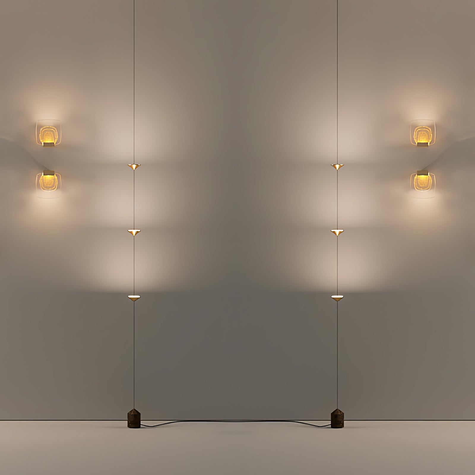 Meridian Marble Counterweight Floor Lamp