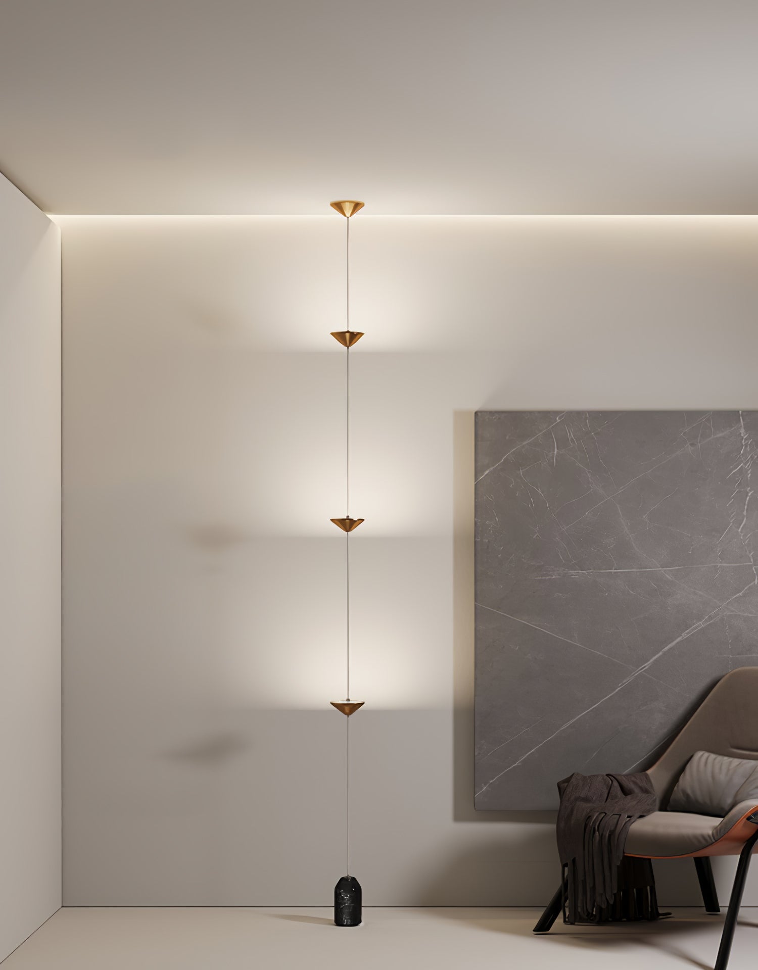 Meridian Marble Counterweight Floor Lamp