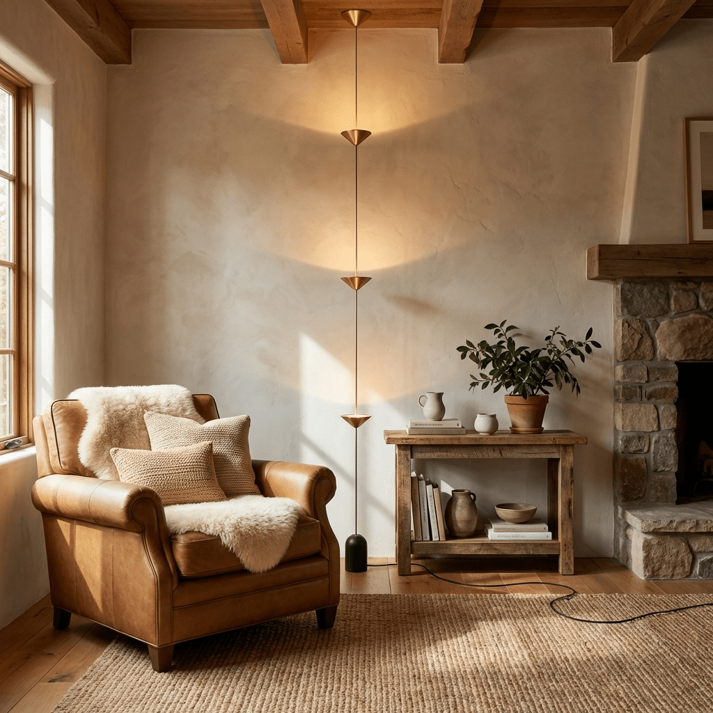 Meridian Marble Counterweight Floor Lamp