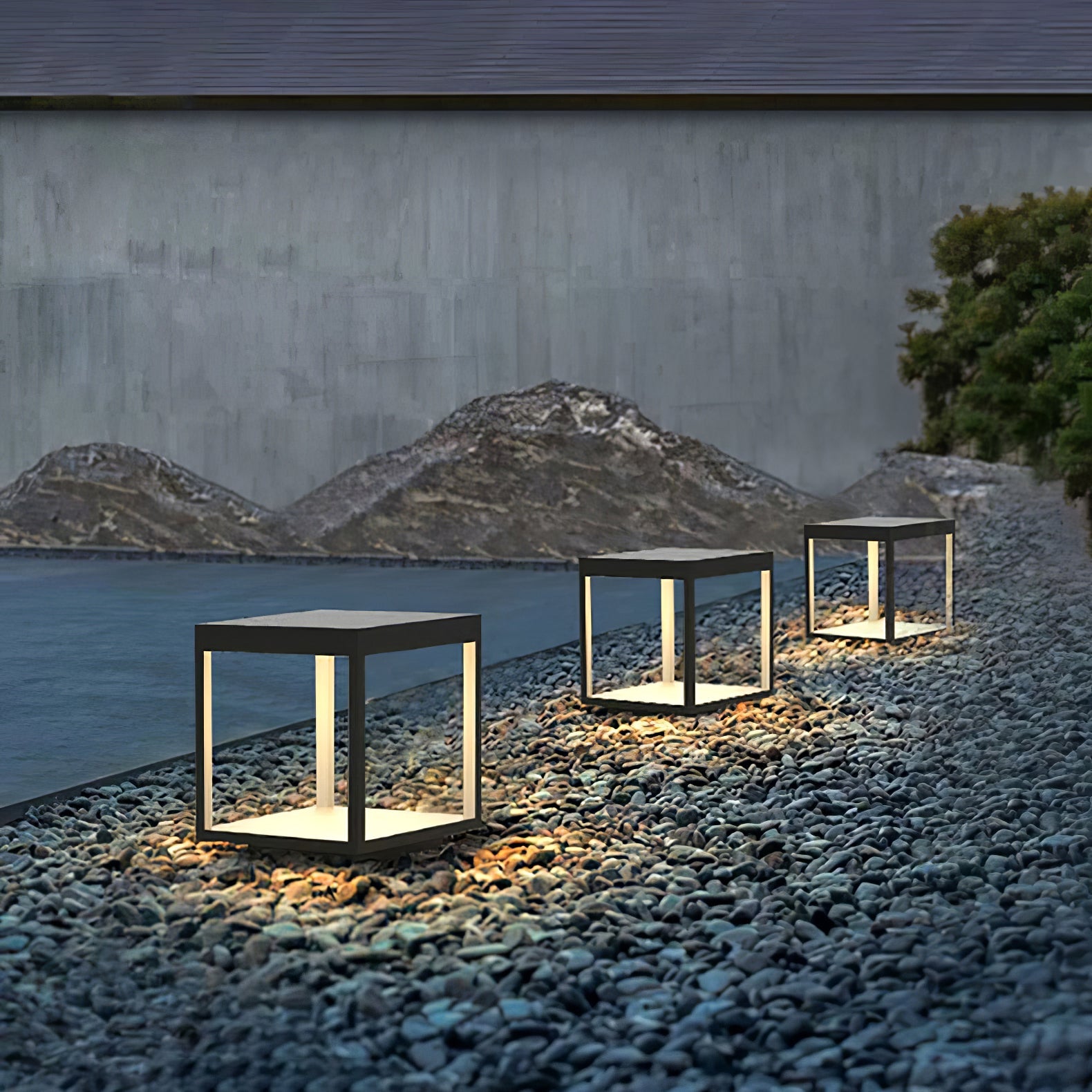 Four Sided Pillar Post Lantern