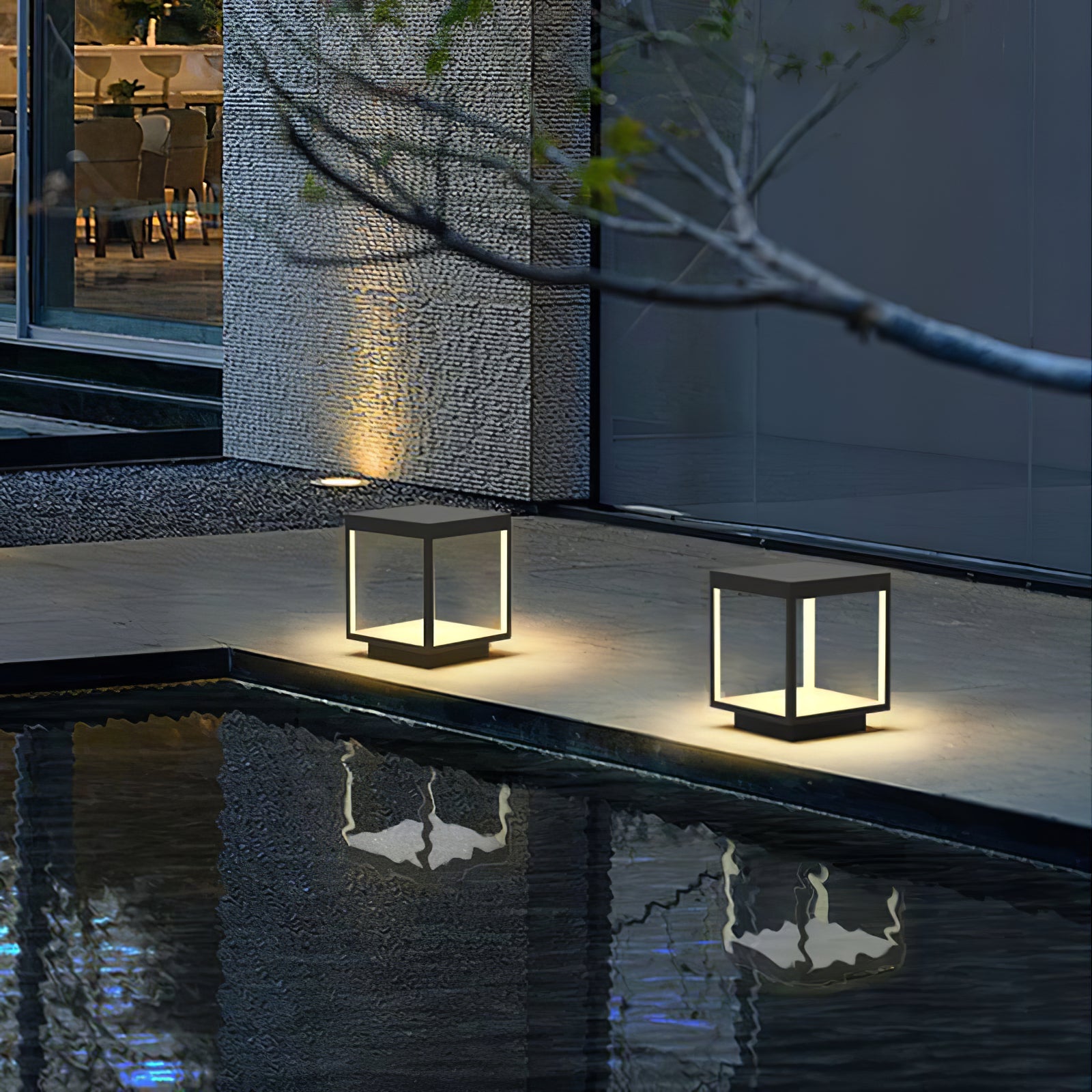 Four Sided Pillar Post Lantern