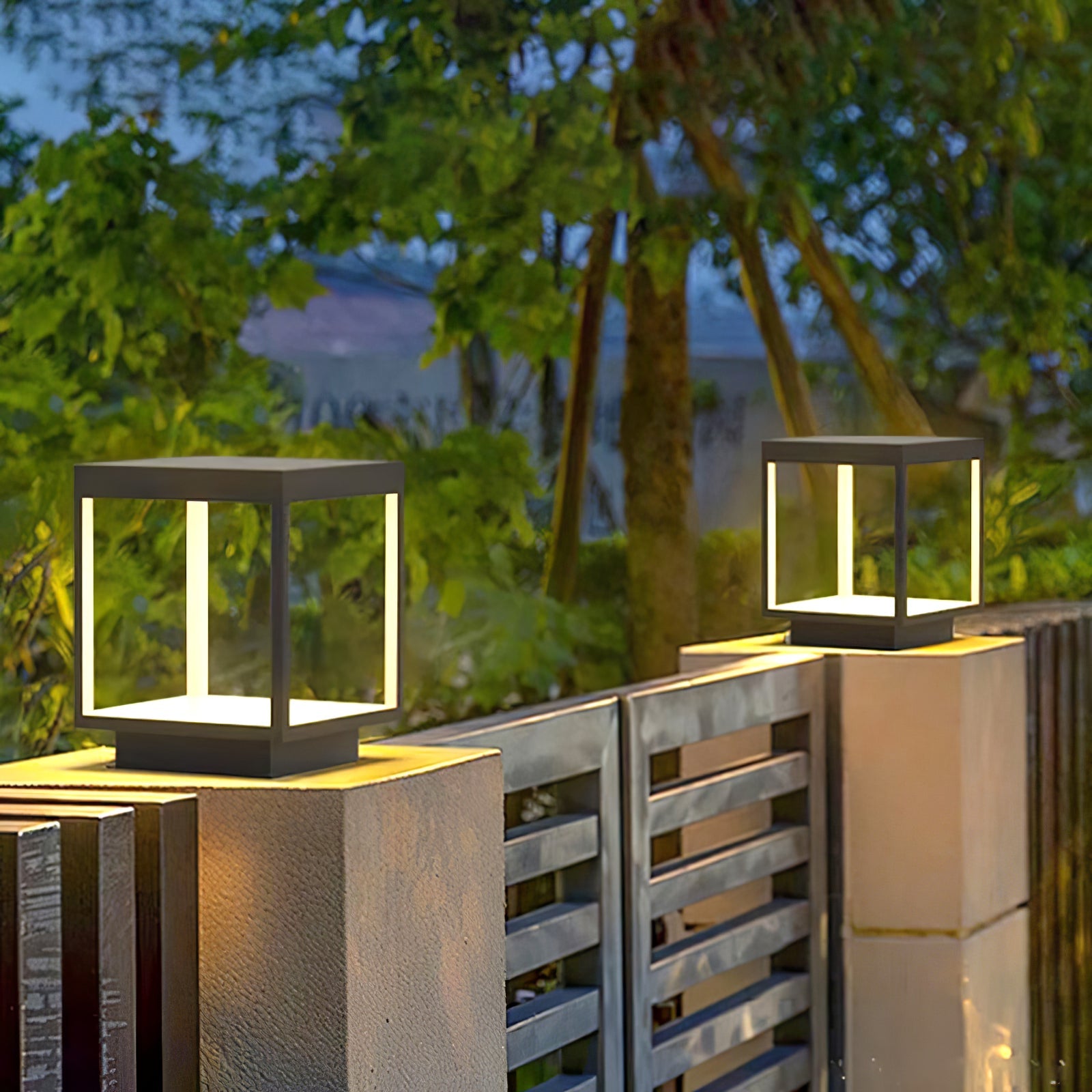 Four Sided Pillar Post Lantern