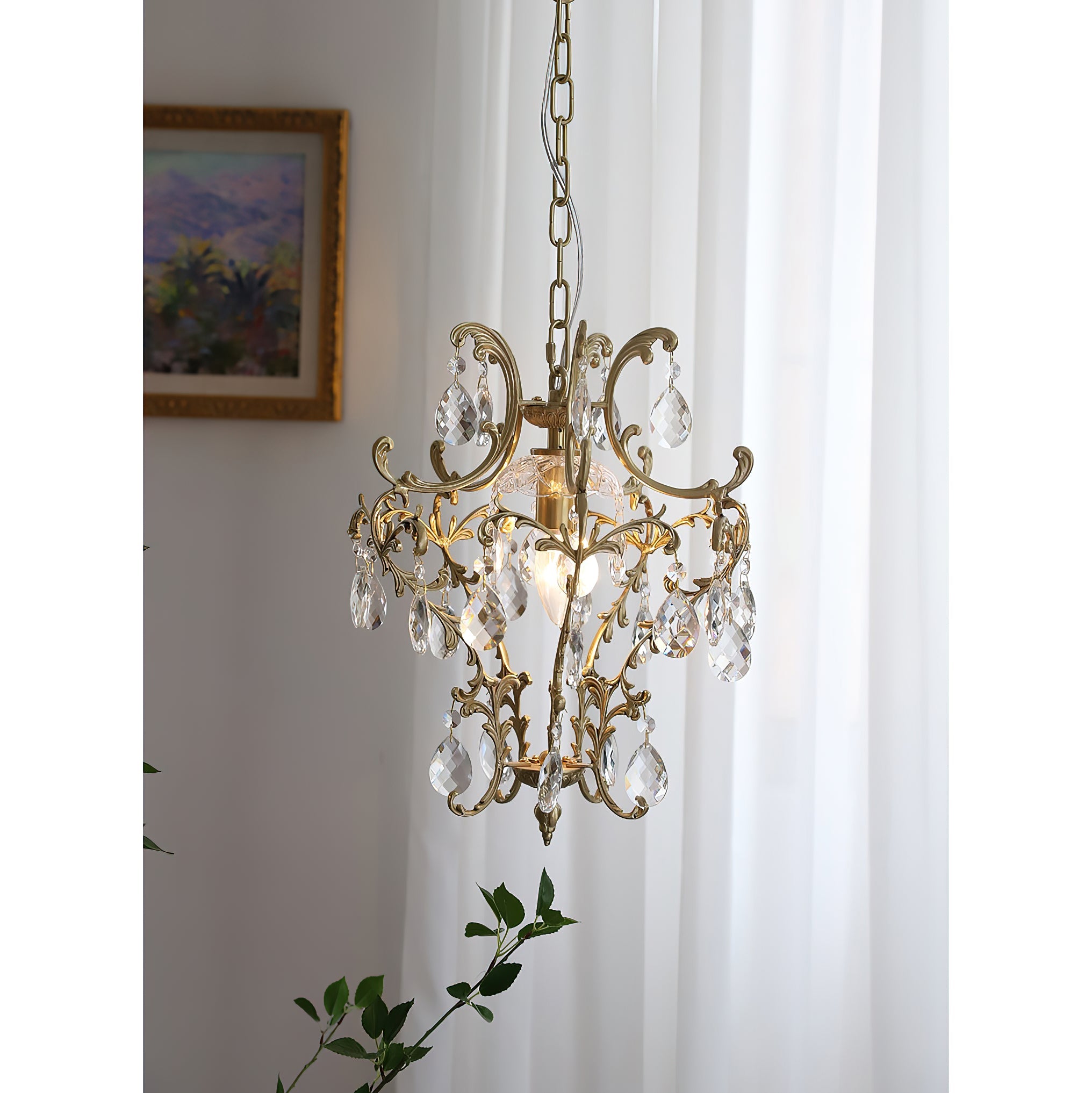 Stellara Crystal Teardrop Chandelier