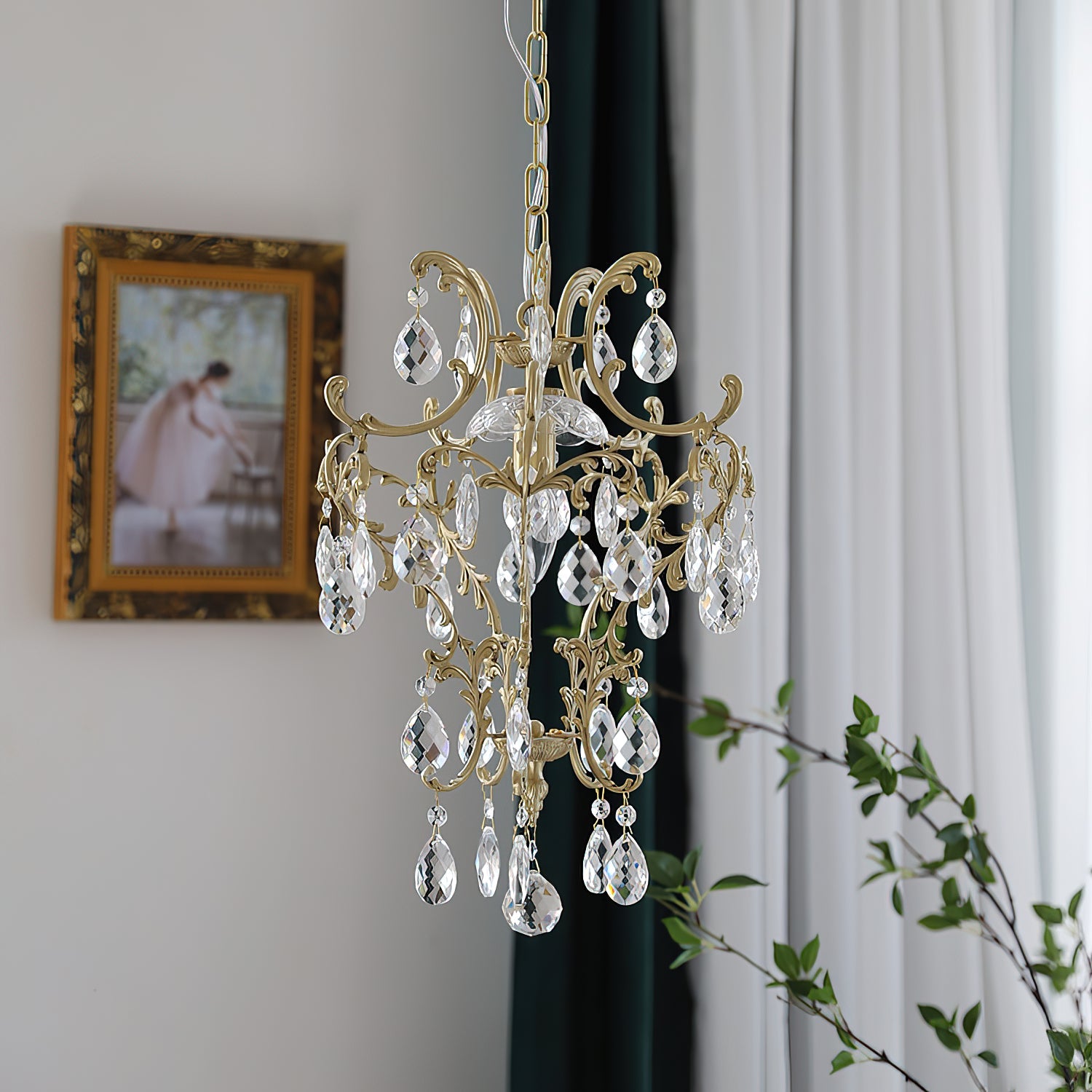 Stellara Crystal Teardrop Chandelier