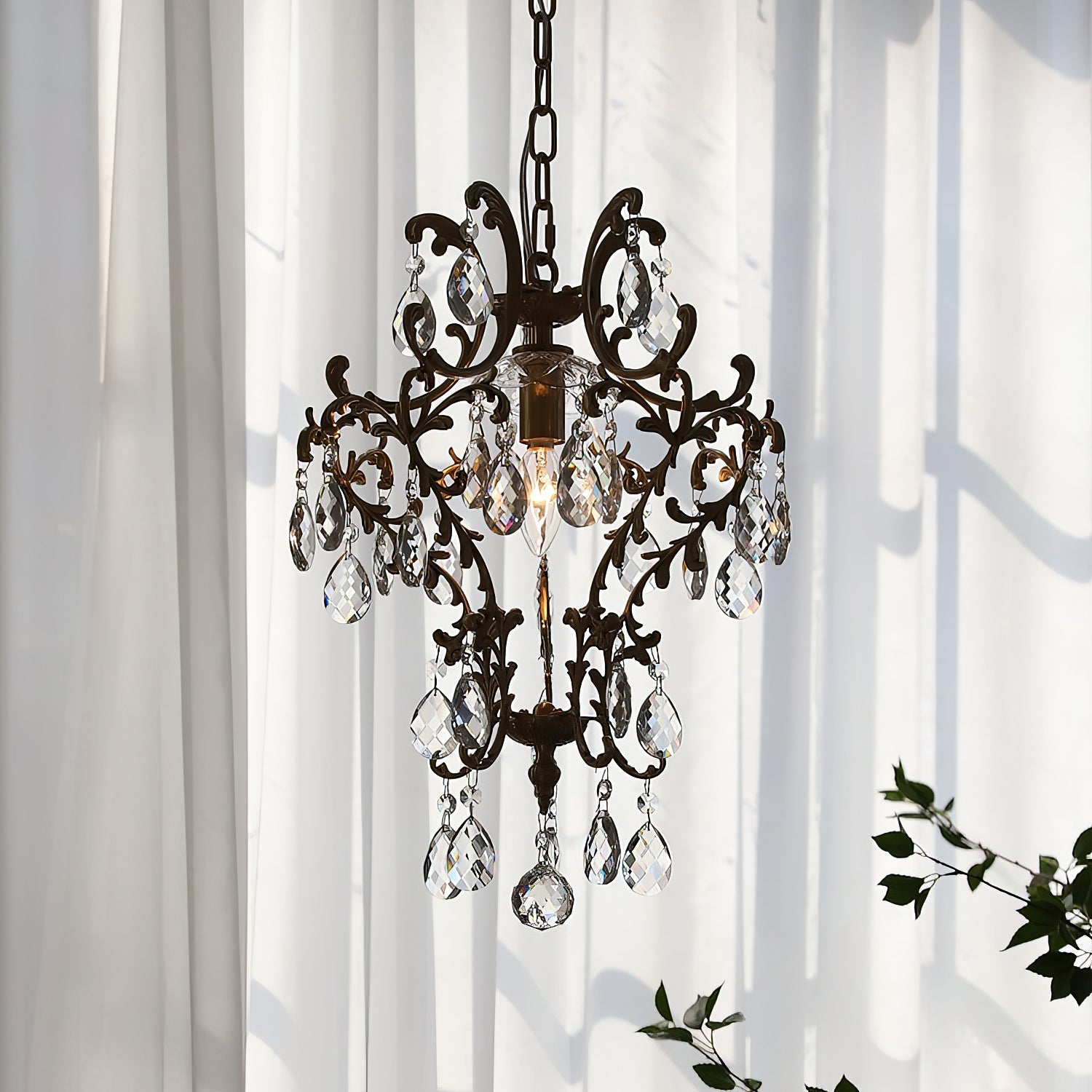 Stellara Crystal Teardrop Chandelier
