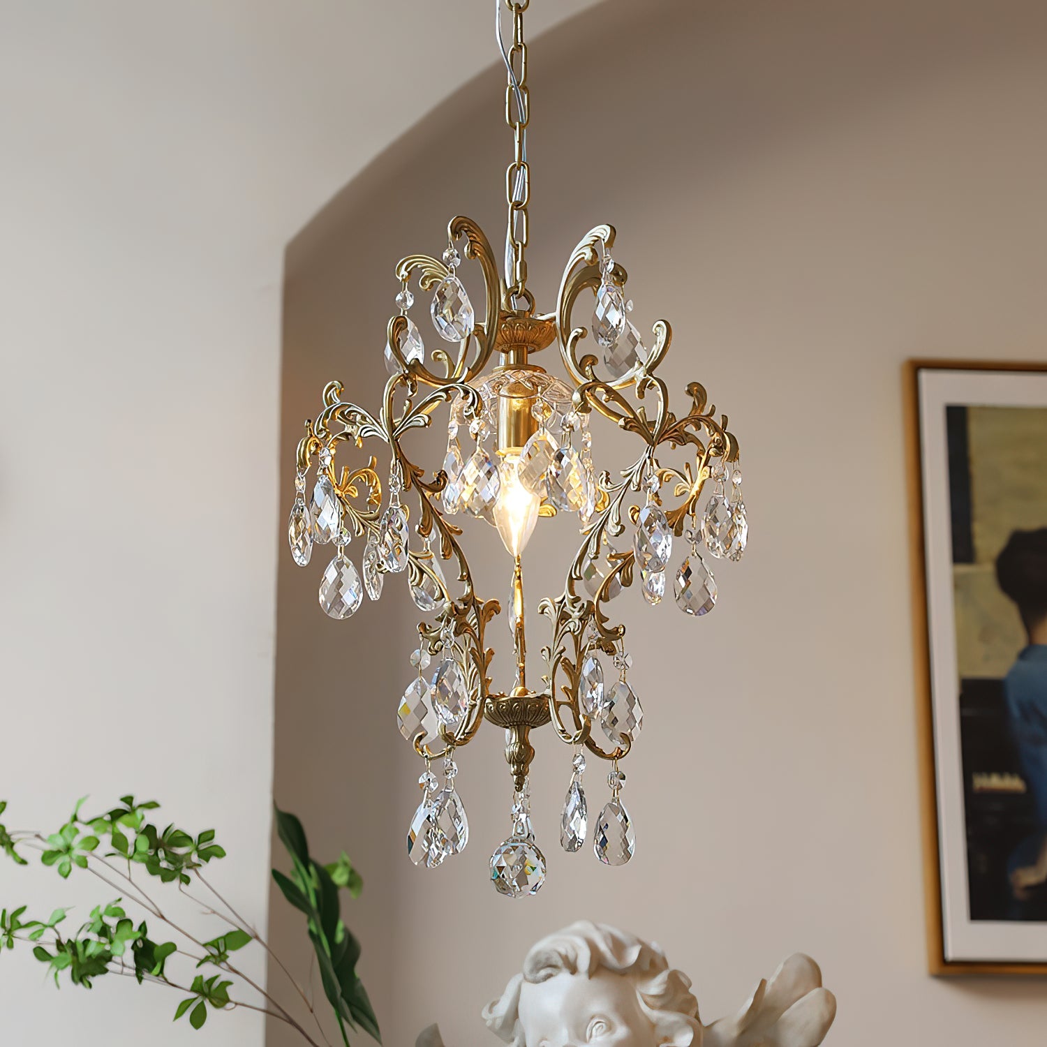 Stellara Crystal Teardrop Chandelier