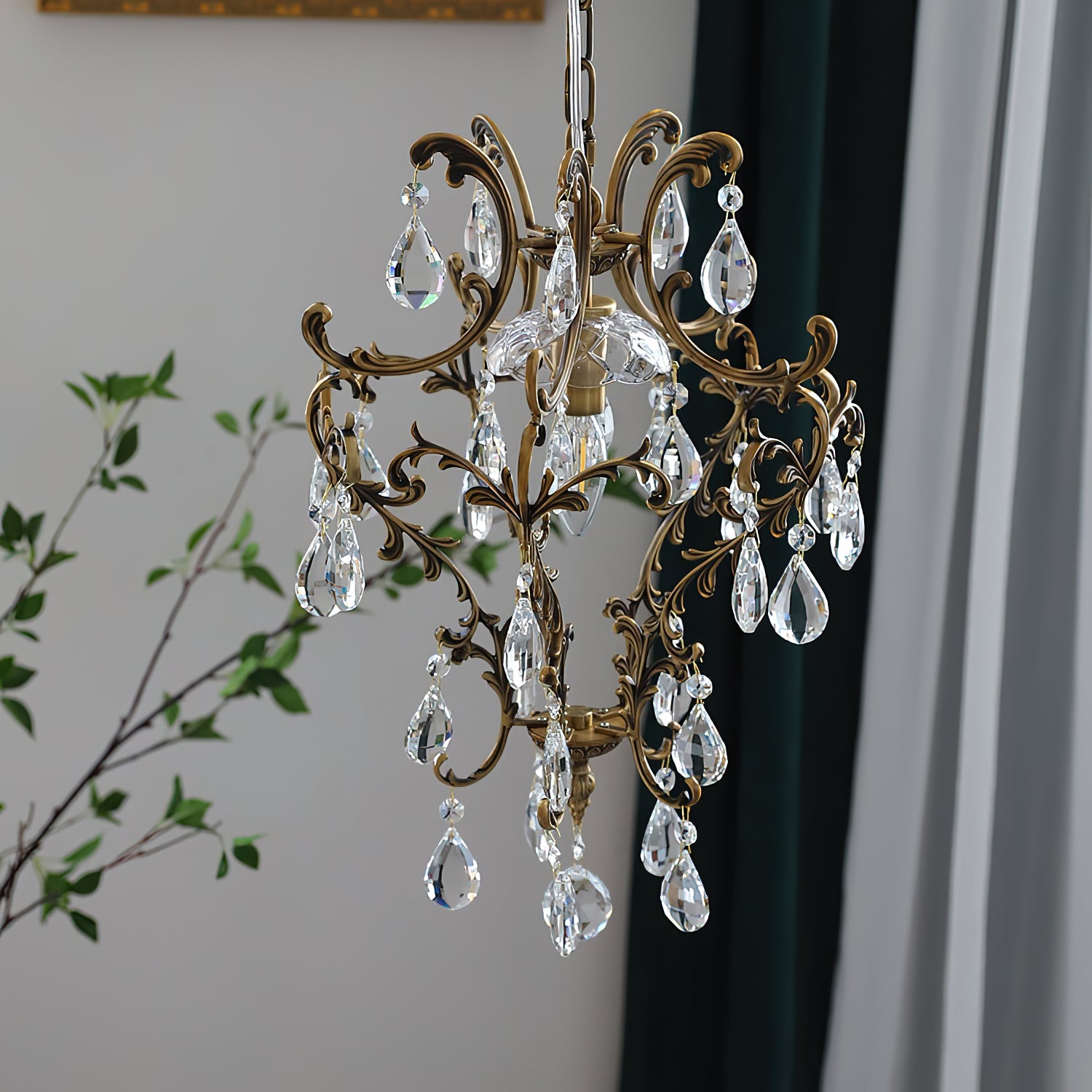 Stellara Crystal Teardrop Chandelier