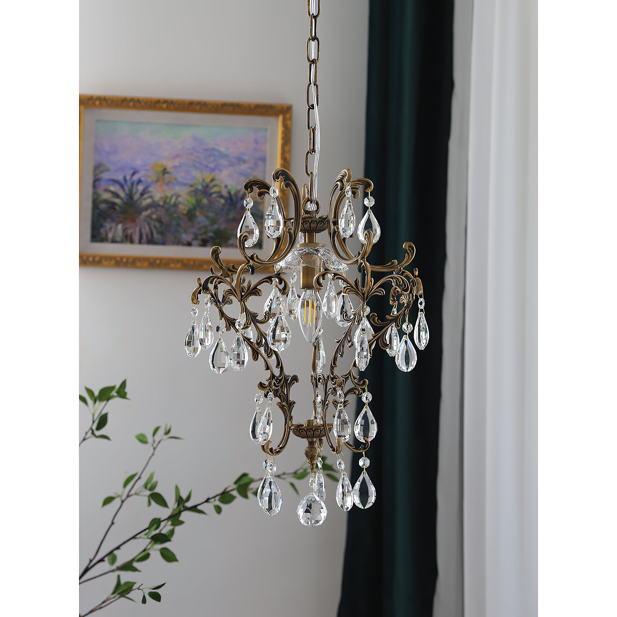Stellara Crystal Teardrop Chandelier