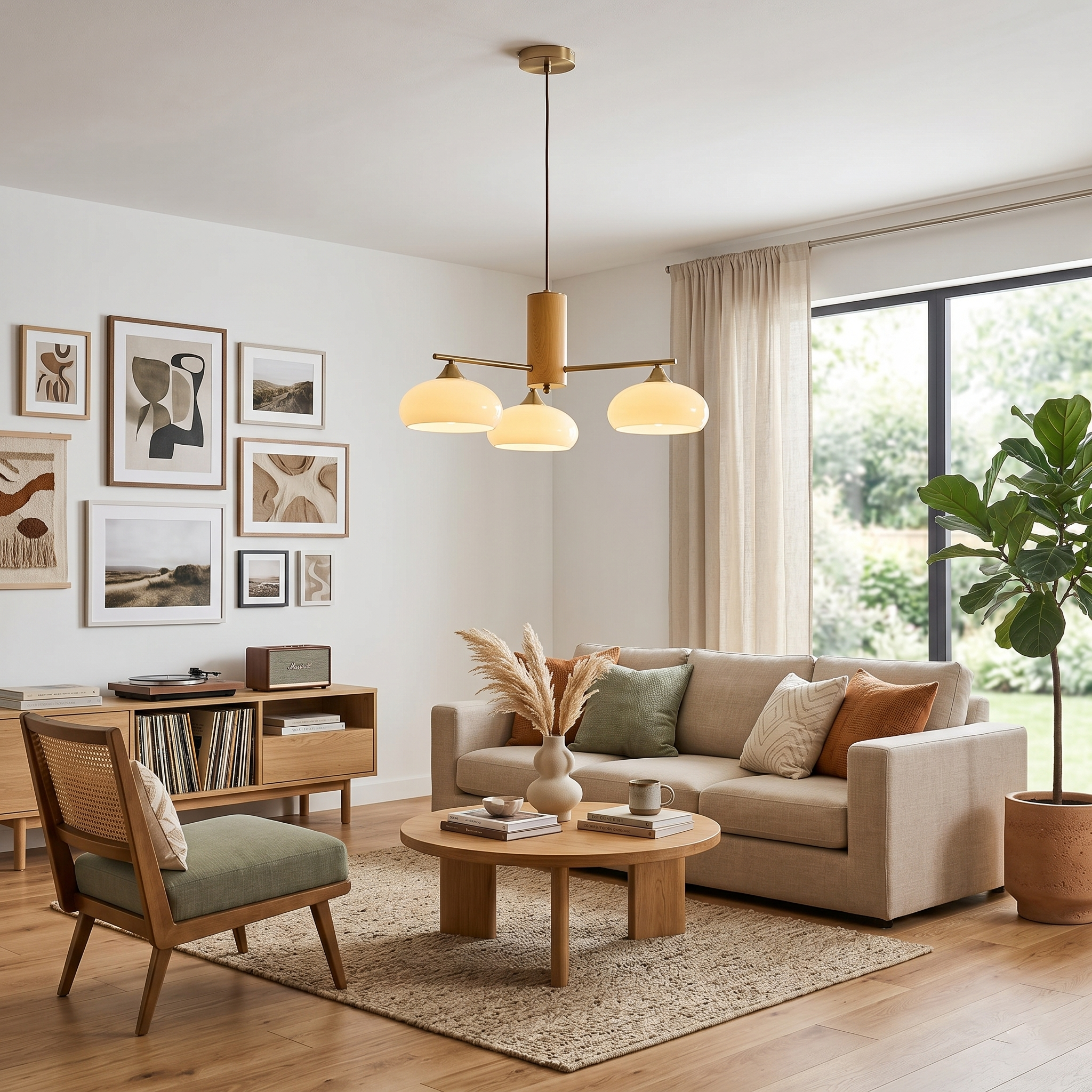 Persimmon Oval Chandelier