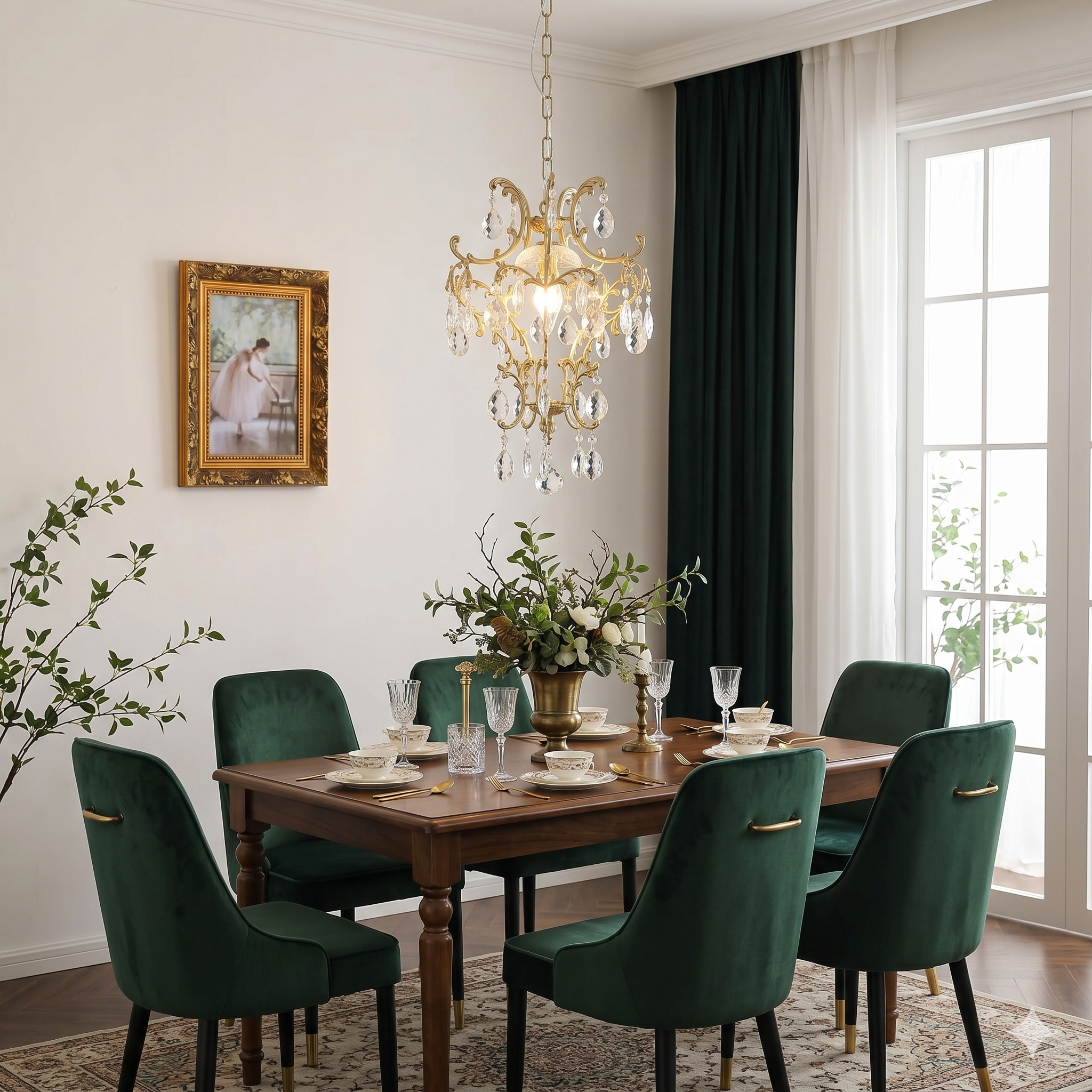 Stellara Crystal Teardrop Chandelier