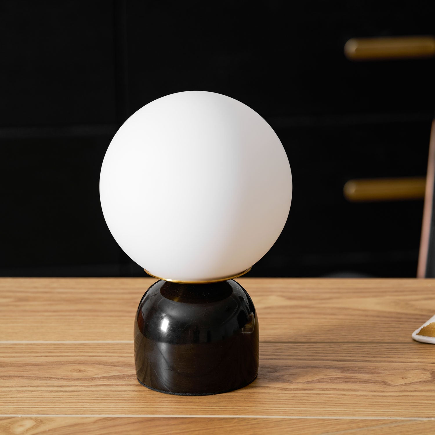 Vesta Marble & Opal Glass Table Lamp