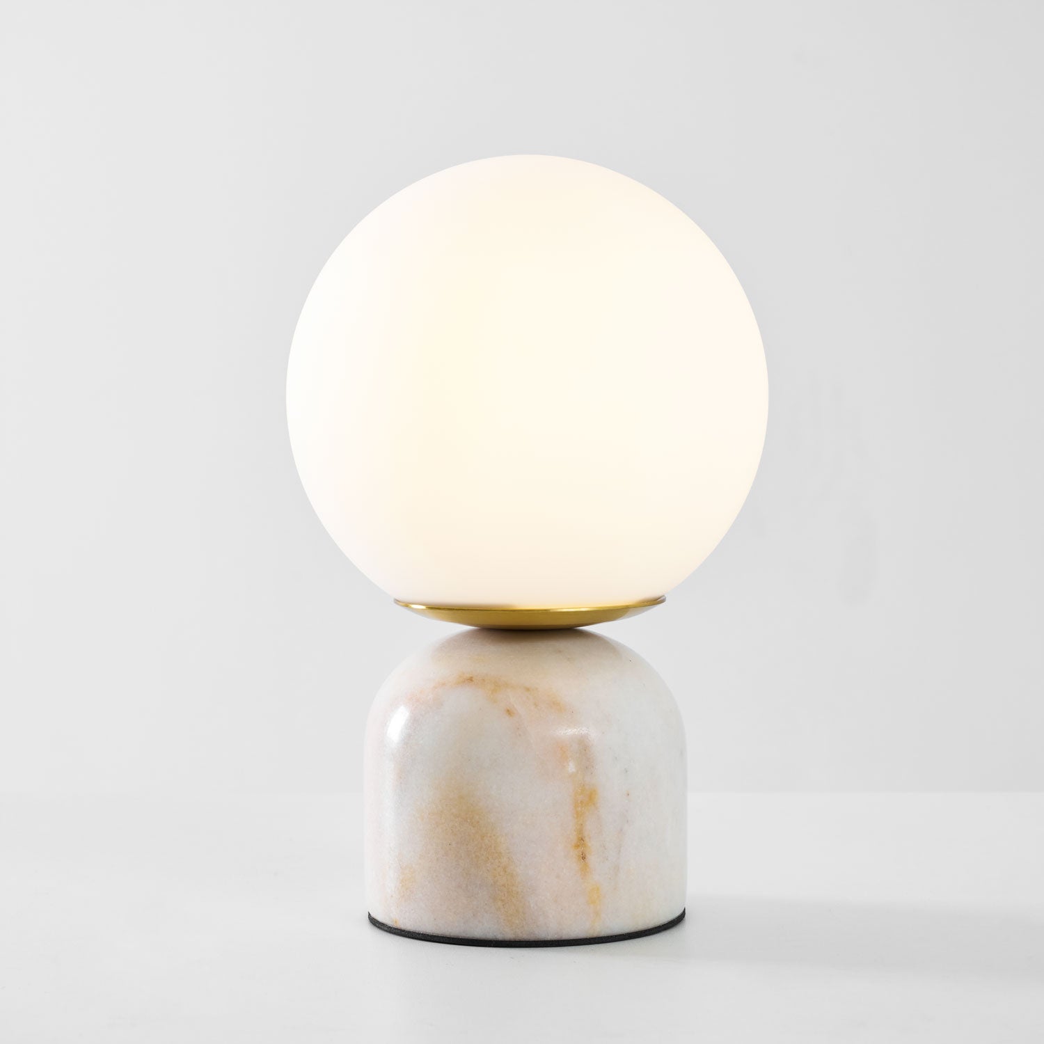 Vesta Marble & Opal Glass Table Lamp
