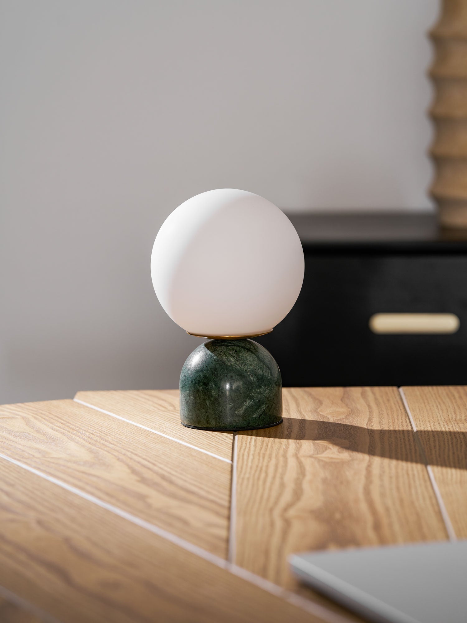 Vesta Marble & Opal Glass Table Lamp