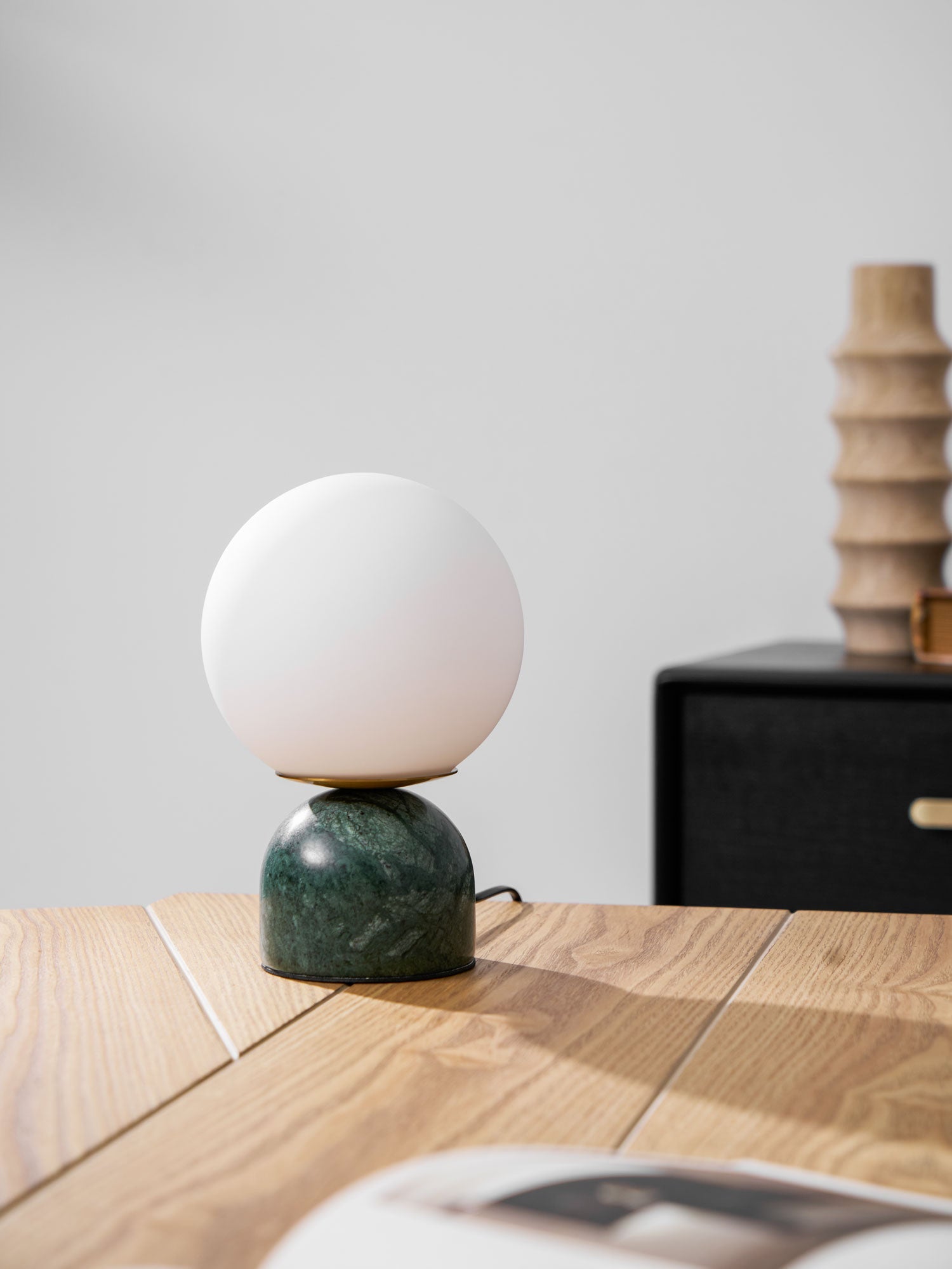 Vesta Marble & Opal Glass Table Lamp