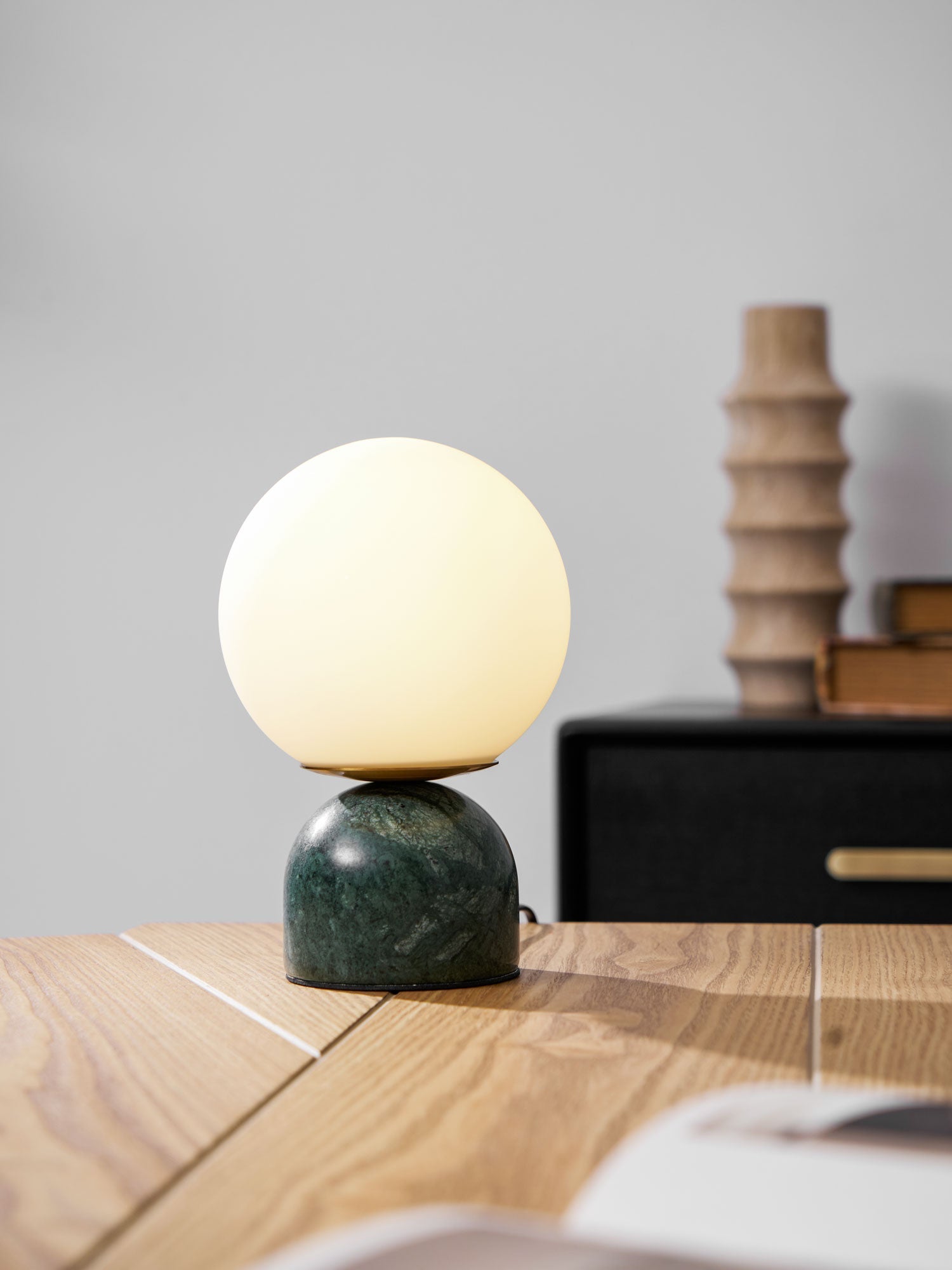 Vesta Marble & Opal Glass Table Lamp