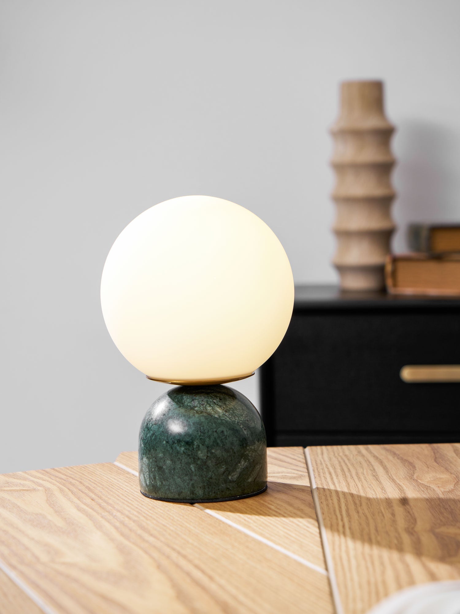 Vesta Marble & Opal Glass Table Lamp