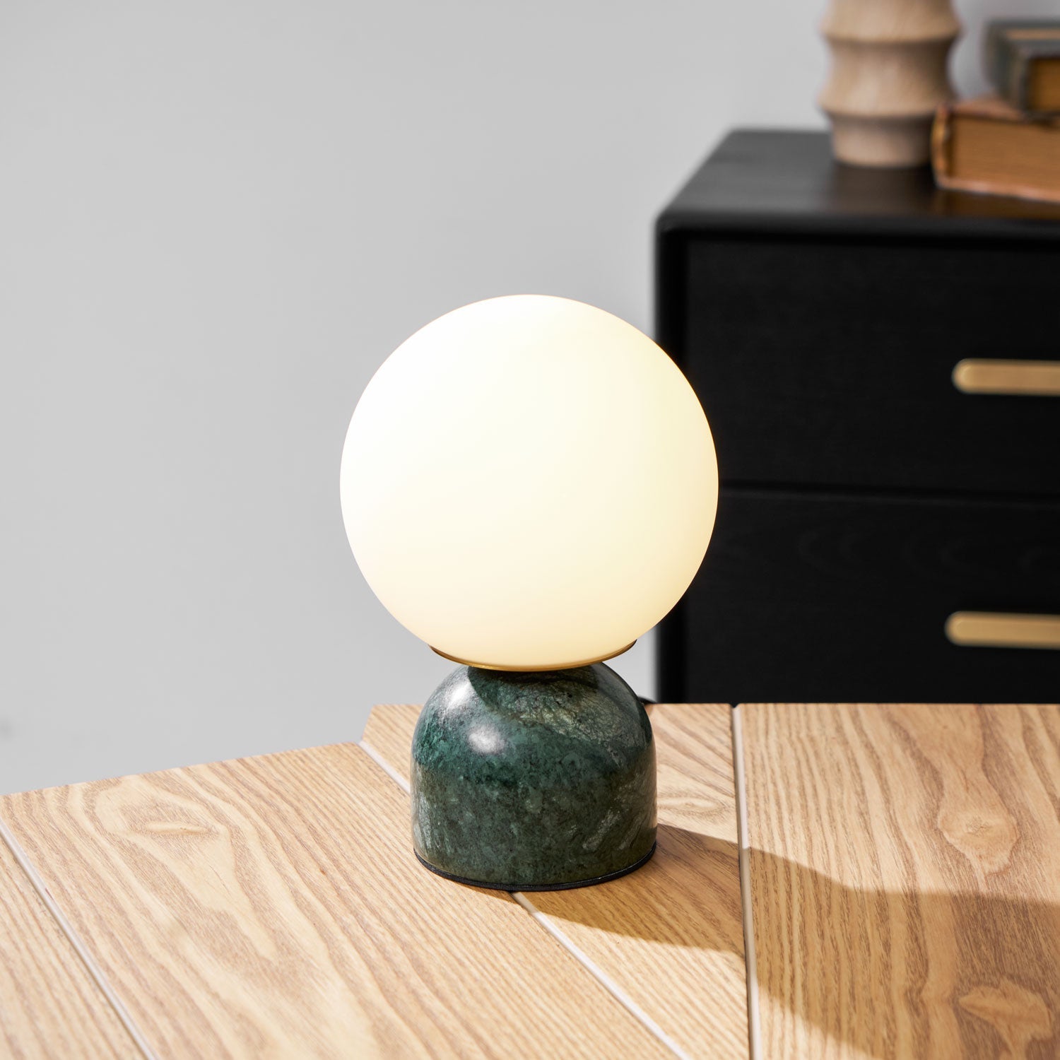 Vesta Marble & Opal Glass Table Lamp