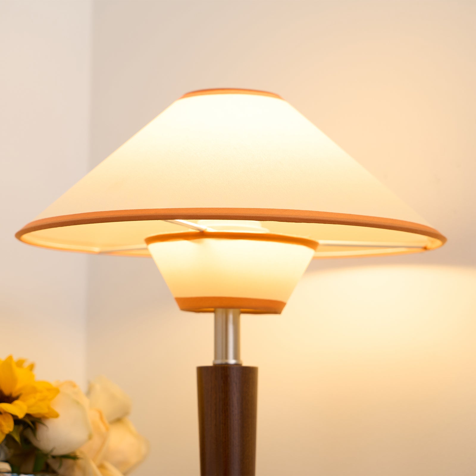 Alderwood Linen Shade Table Lamp