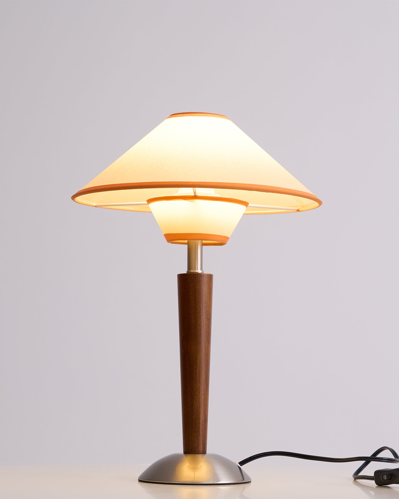 Alderwood Linen Shade Table Lamp