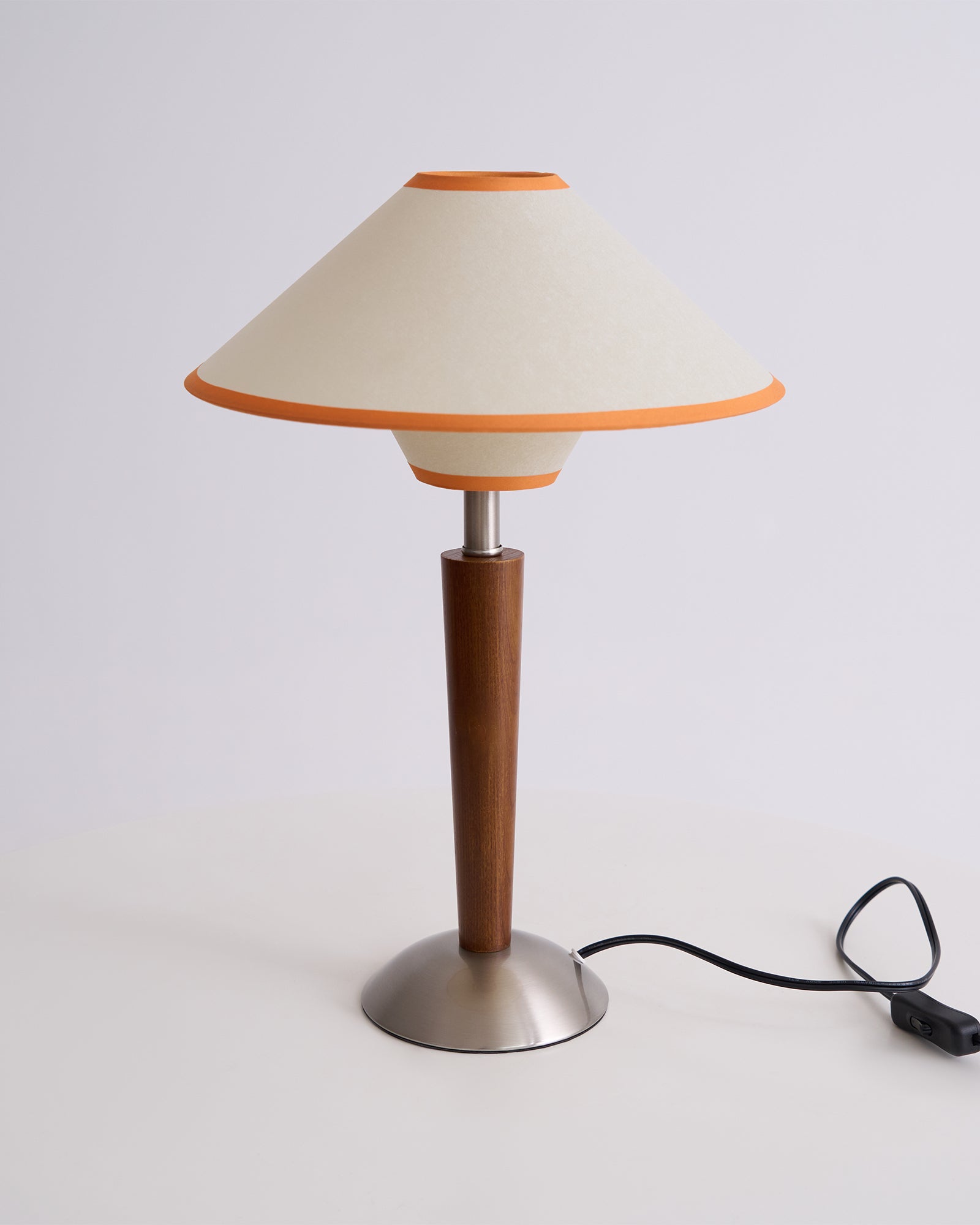 Alderwood Linen Shade Table Lamp