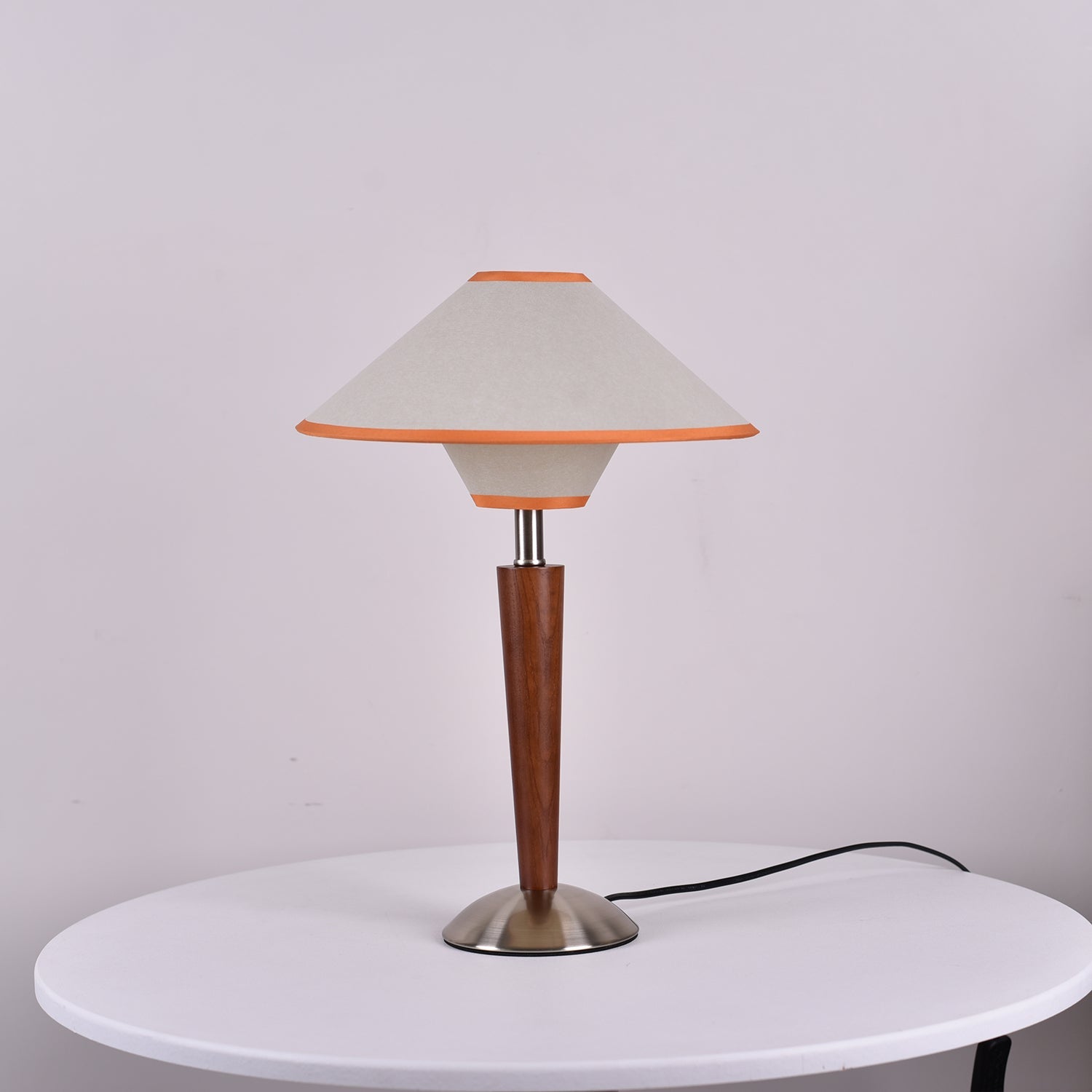 Alderwood Linen Shade Table Lamp
