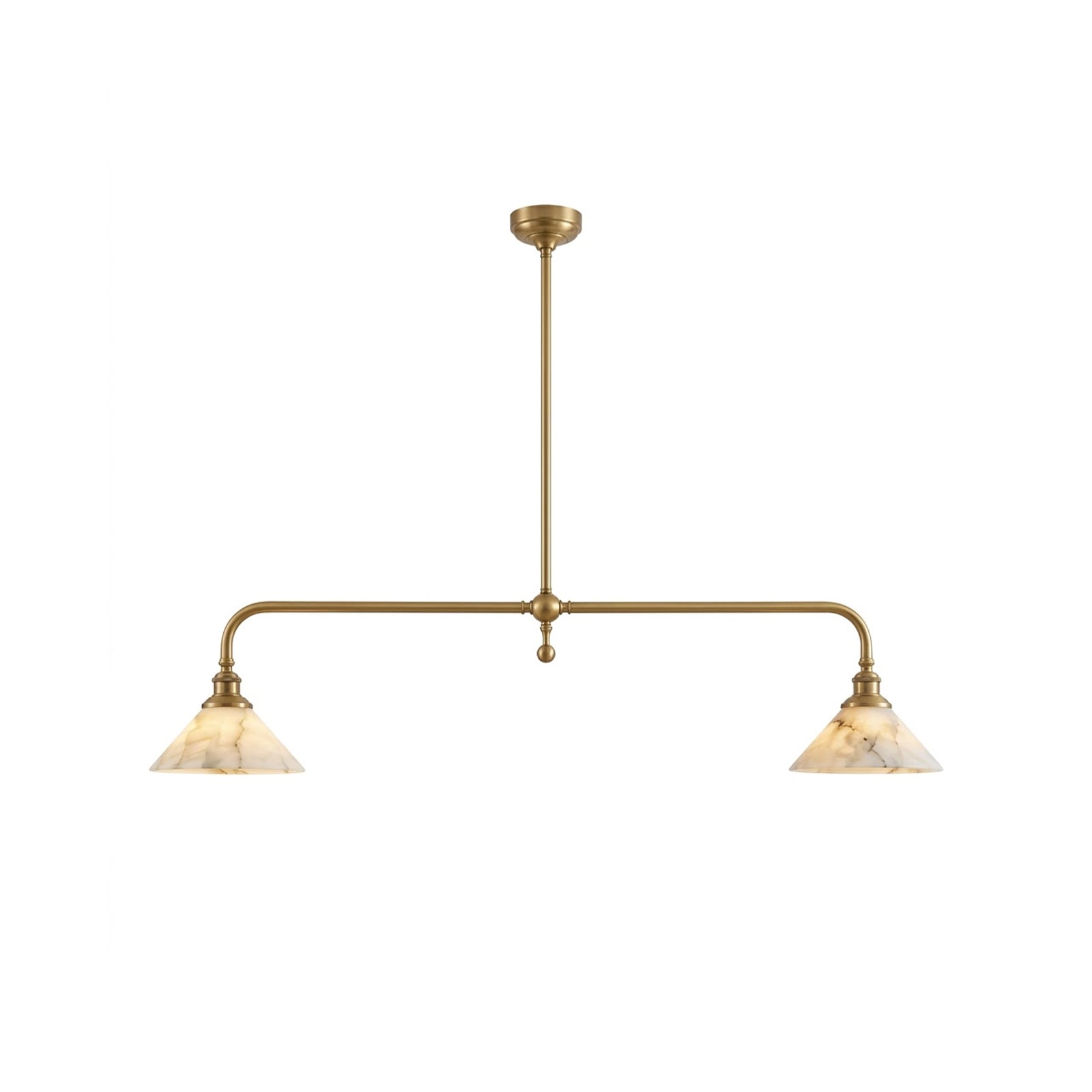 Alabaster Linear Island Pendant Light