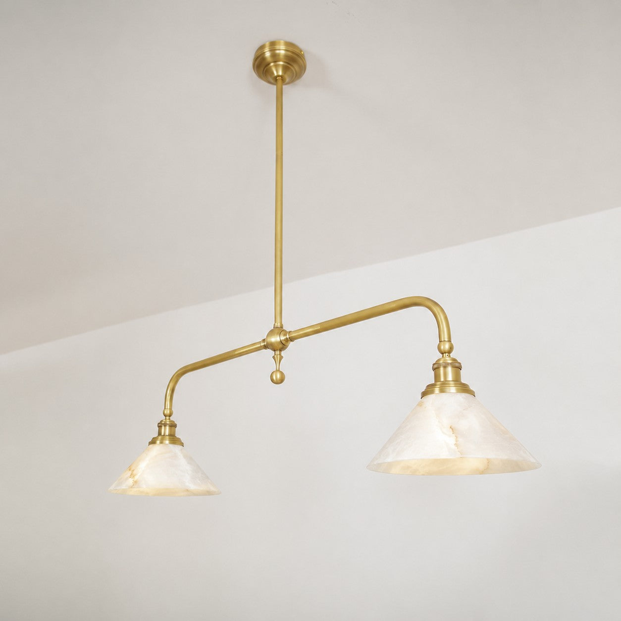 Alabaster Linear Island Pendant Light