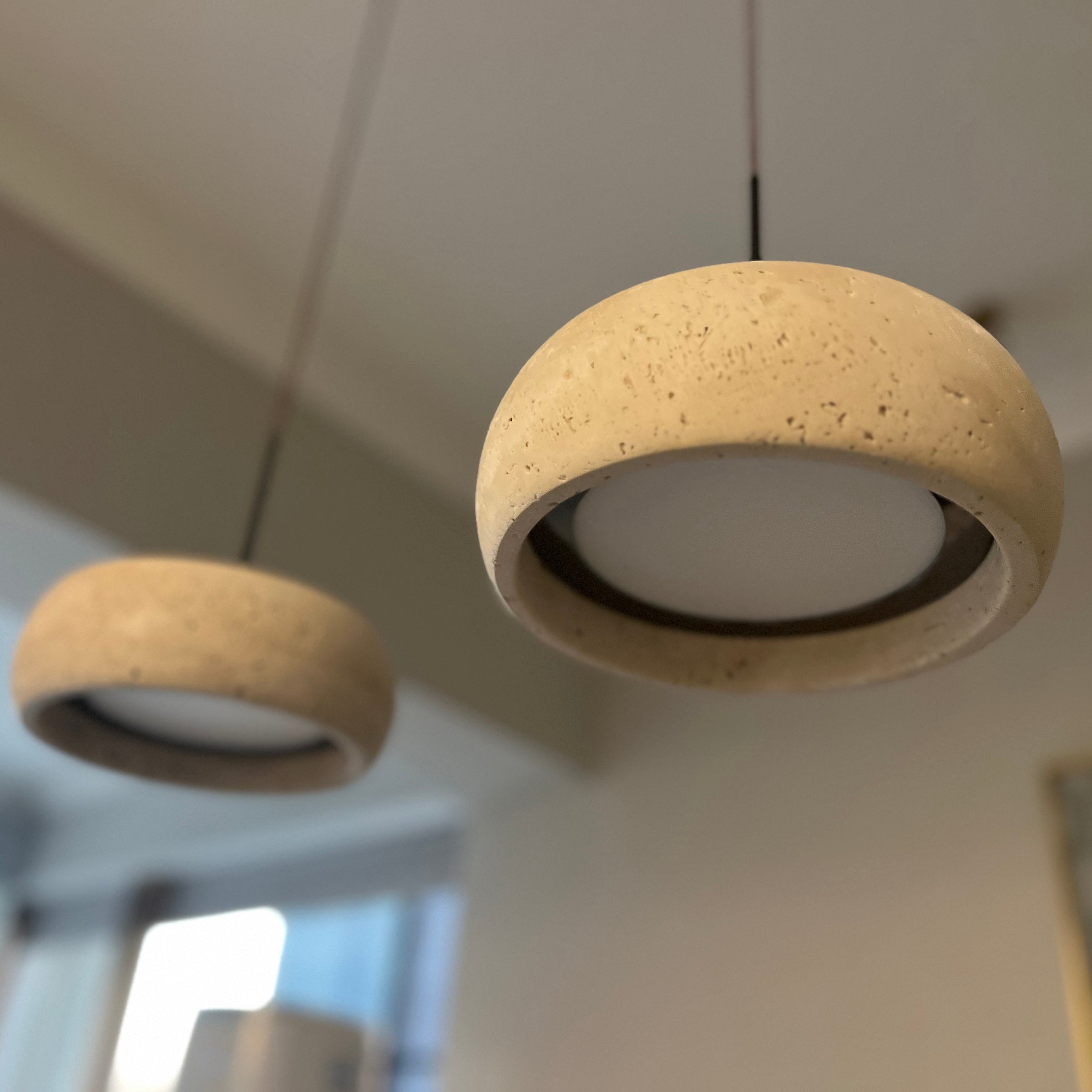 Cava Travertine Linear Pendant