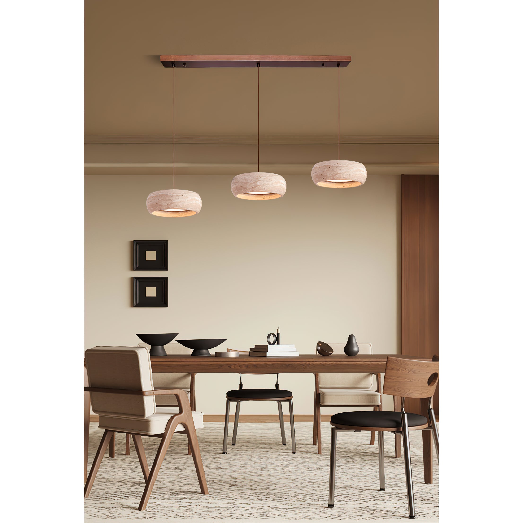 Cava Travertine Linear Pendant