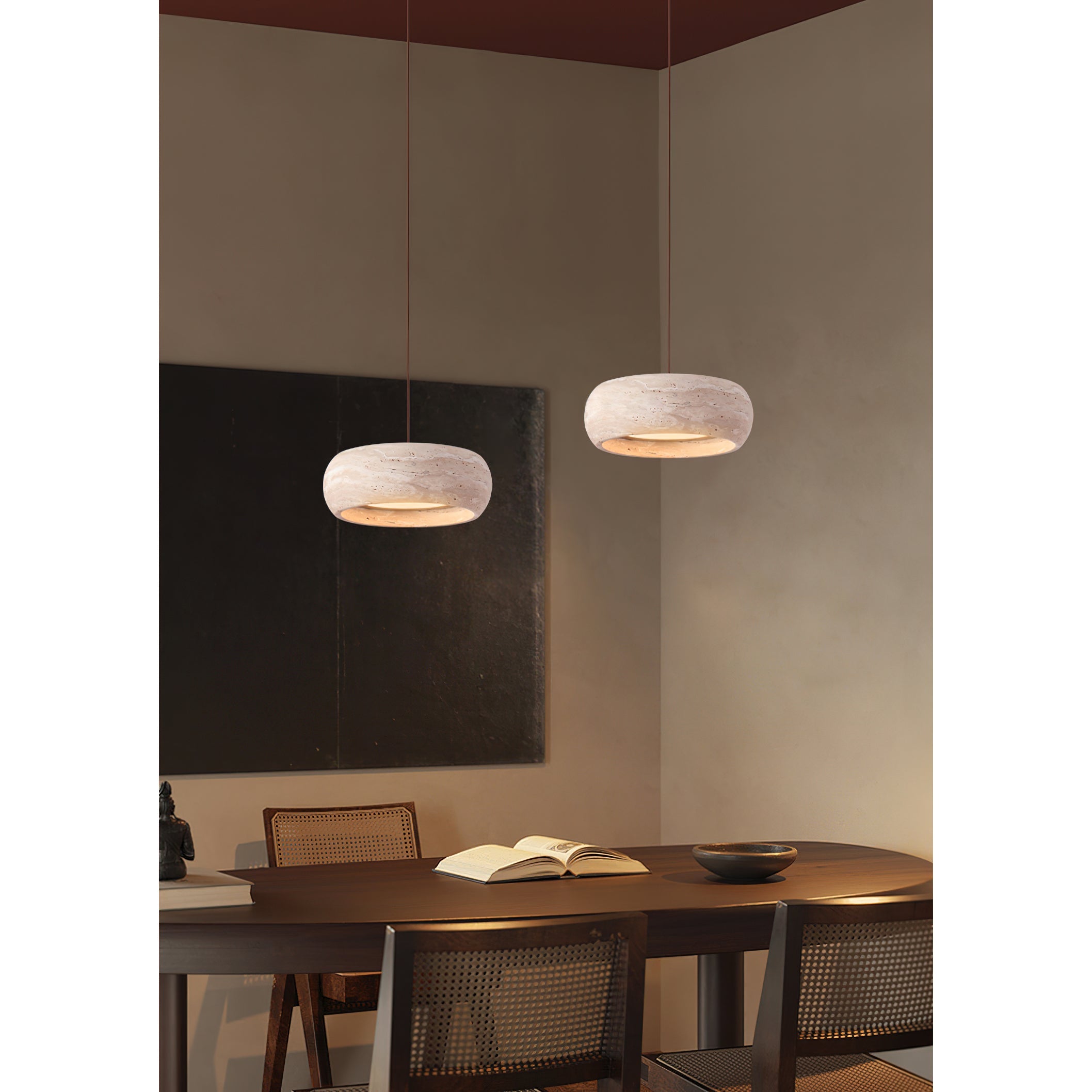 Cava Travertine Linear Pendant