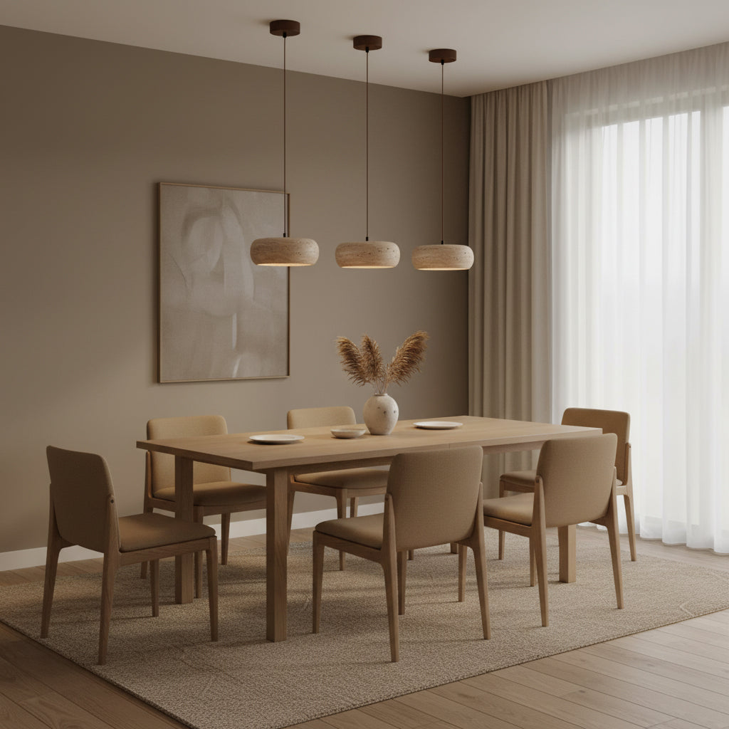 Cava Travertine Linear Pendant