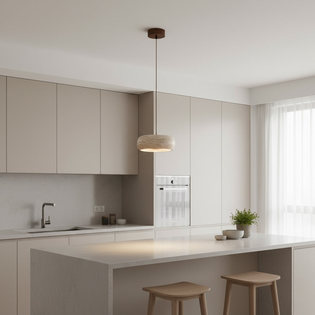 Cava Travertine Linear Pendant