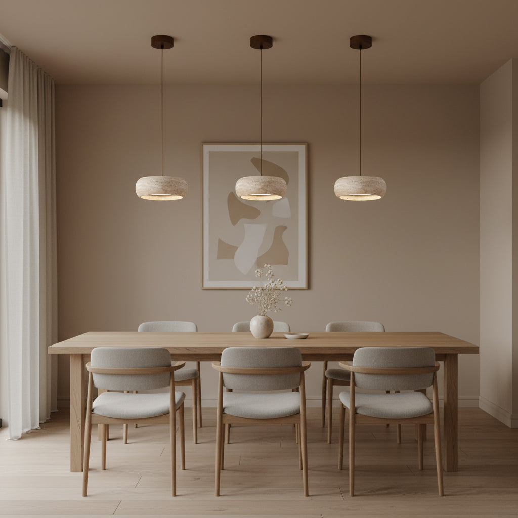 Cava Travertine Linear Pendant