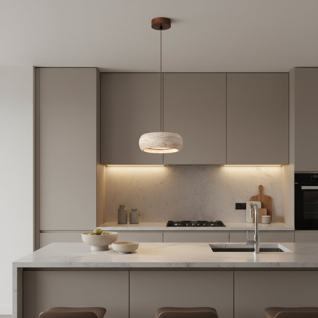 Cava Travertine Linear Pendant