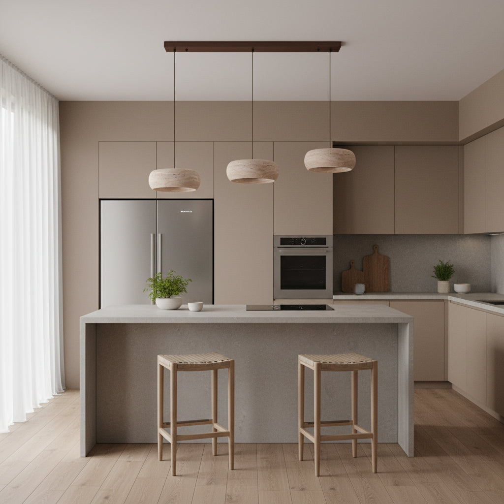 Cava Travertine Linear Pendant