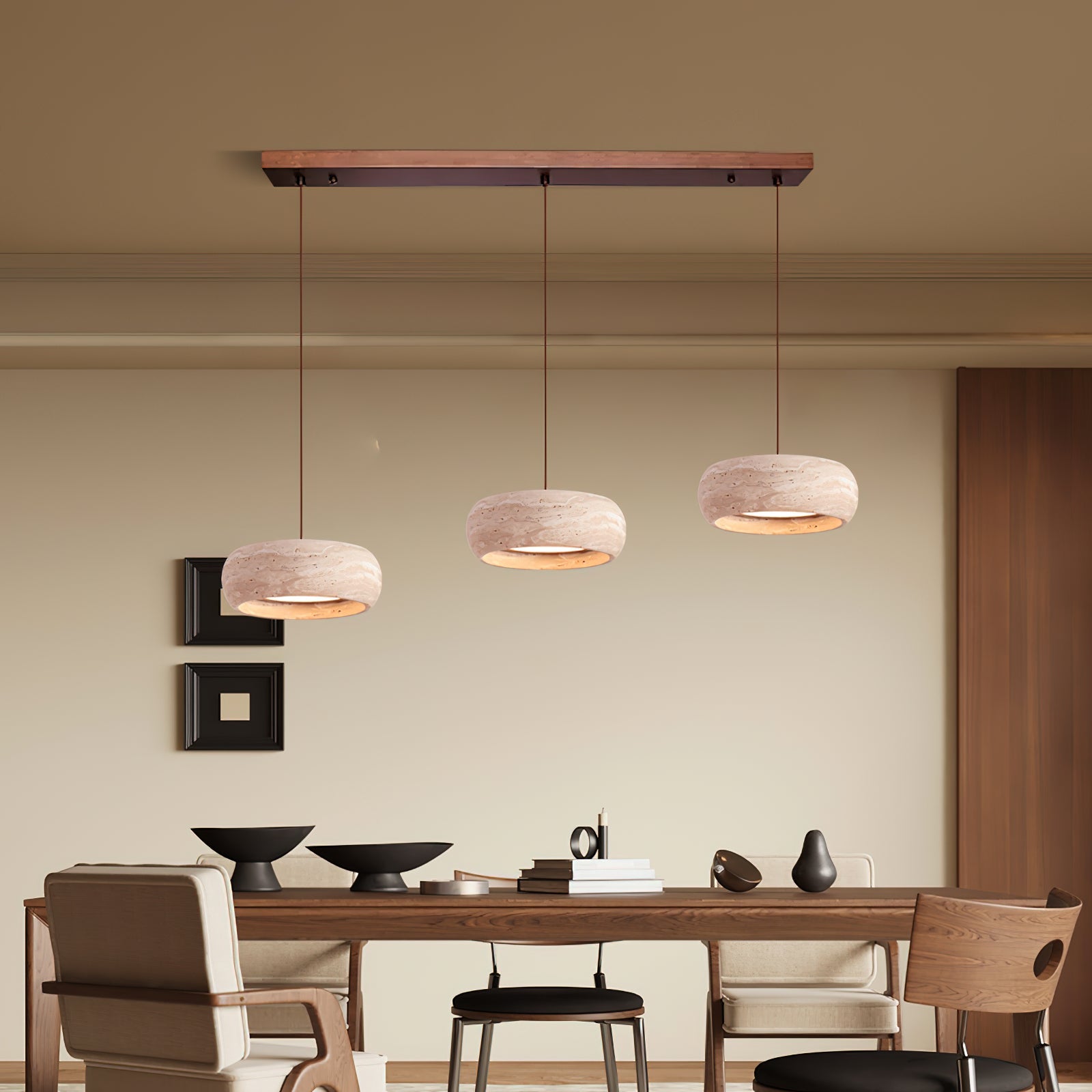 Cava Travertine Linear Pendant