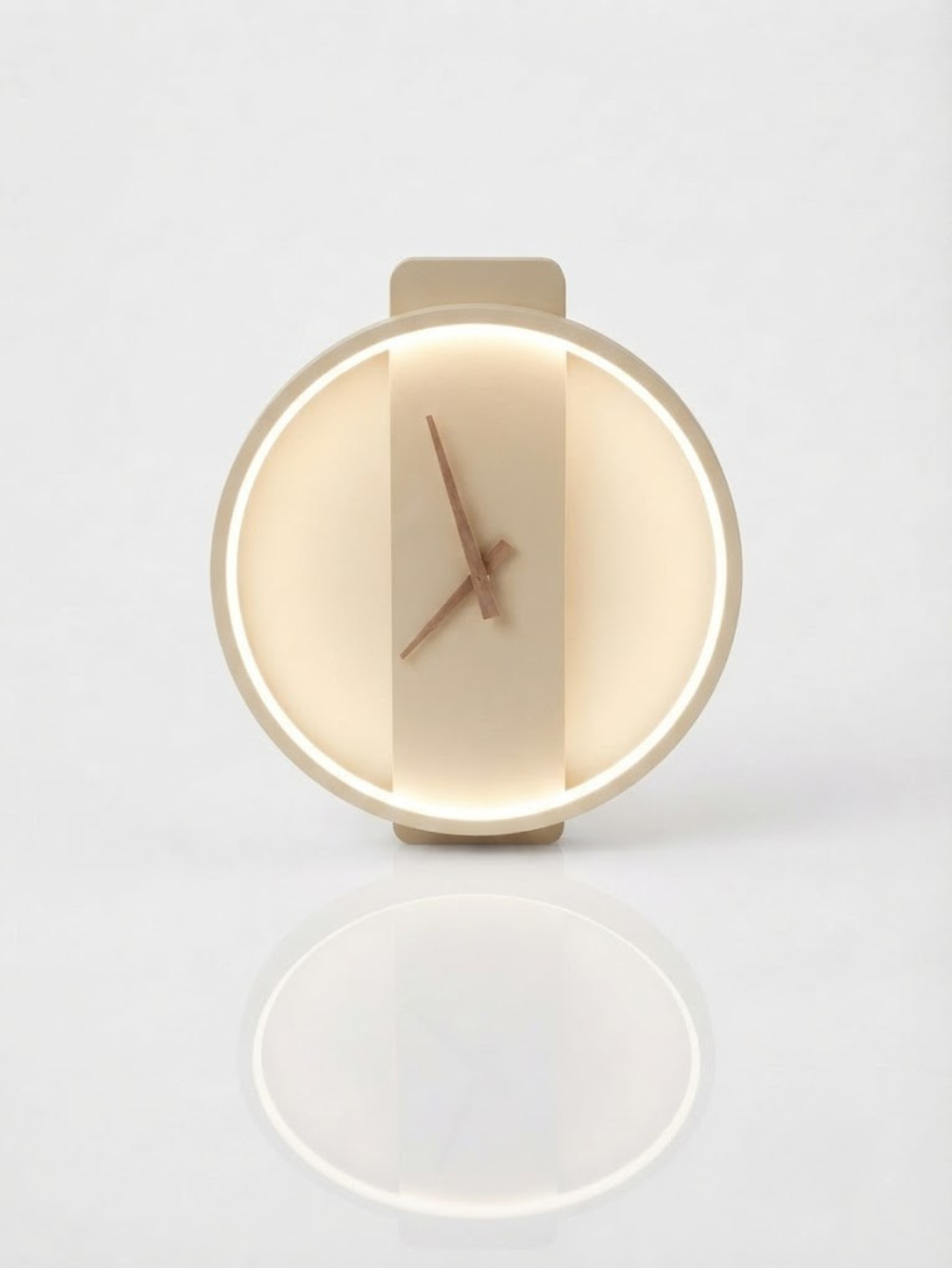 Compact Clock Wall Light