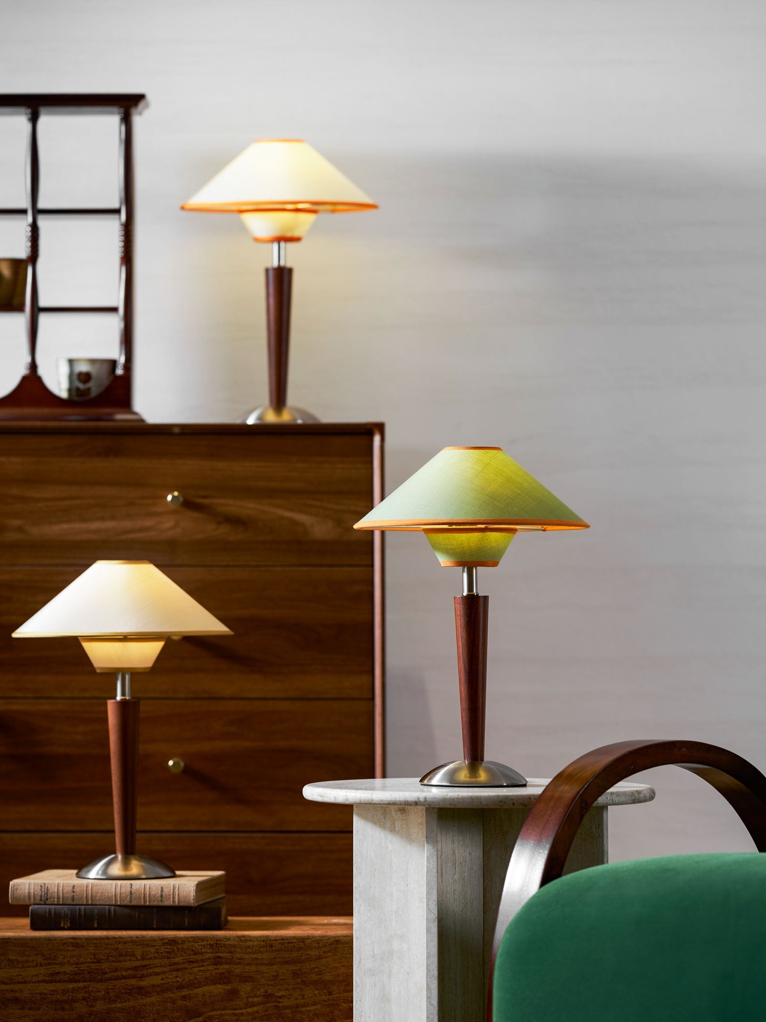 Alderwood Linen Shade Table Lamp